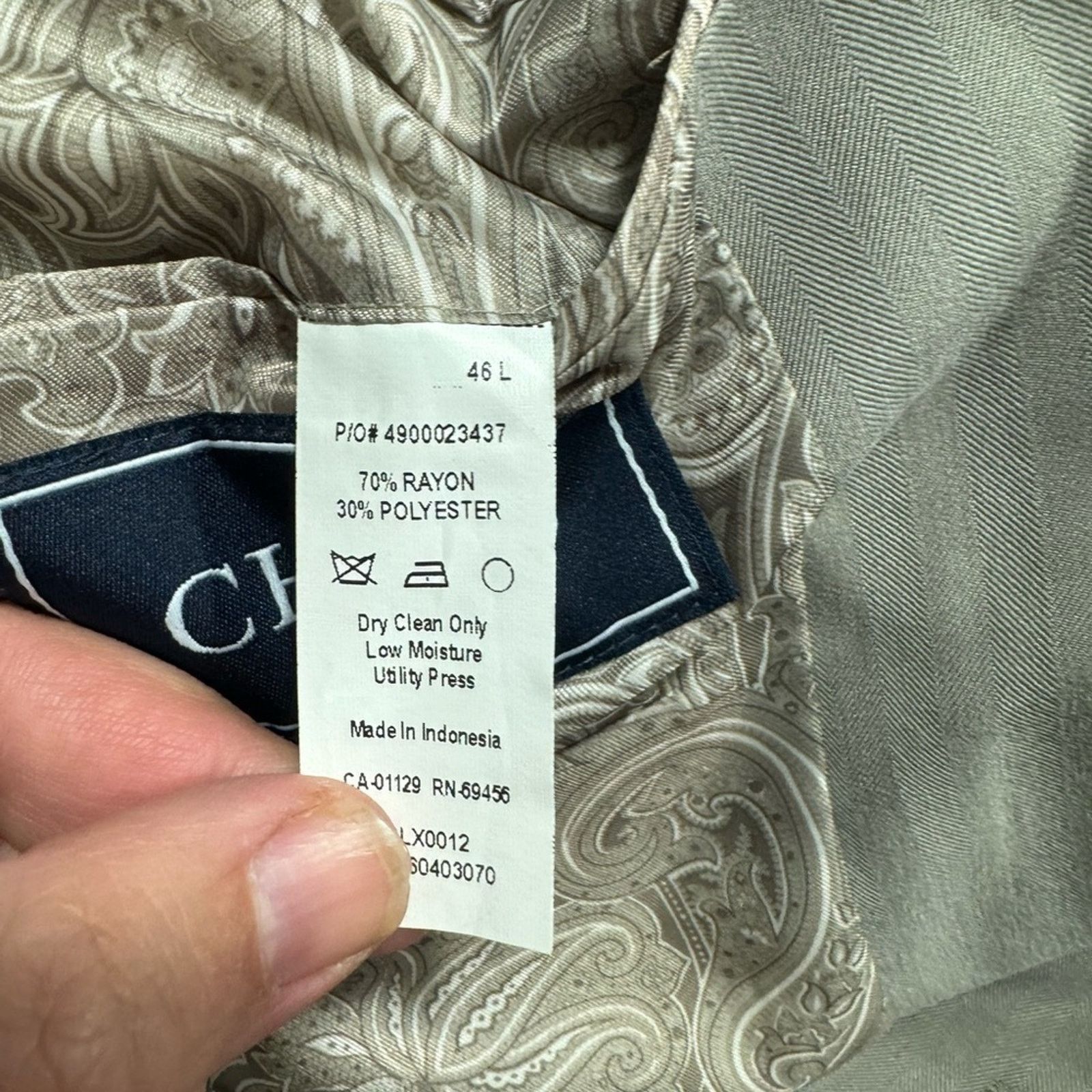 Chaps CHAPS Men’s Sports Coat Jacket Blazer sz 46L # C708-A Size 46L - 6 Thumbnail