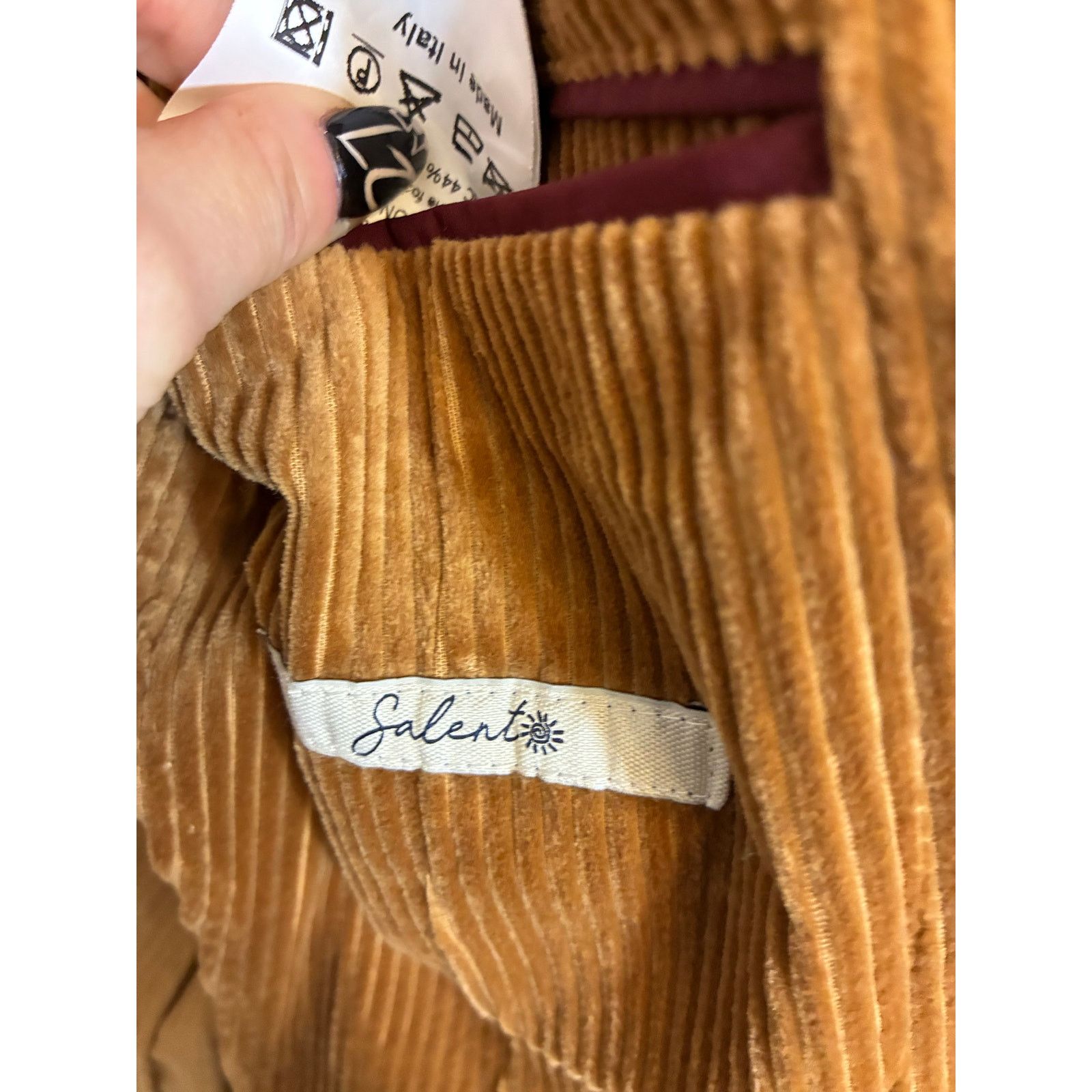 Angelo Nardelli Mint Angelo Nardelli 1951 Cotton Corduroy Blazer 52 Size 52R - 3 Thumbnail