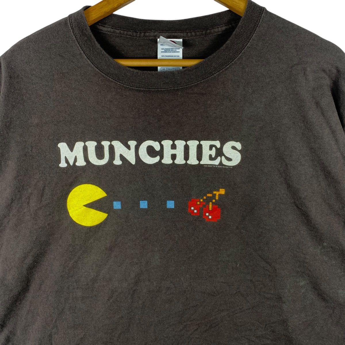 Vintage Vintage 2005 PAC-MAN NAMCO MUNCHIES Arcades Tee Shirt Top Size US XL / EU 56 / 4 - 4 Thumbnail