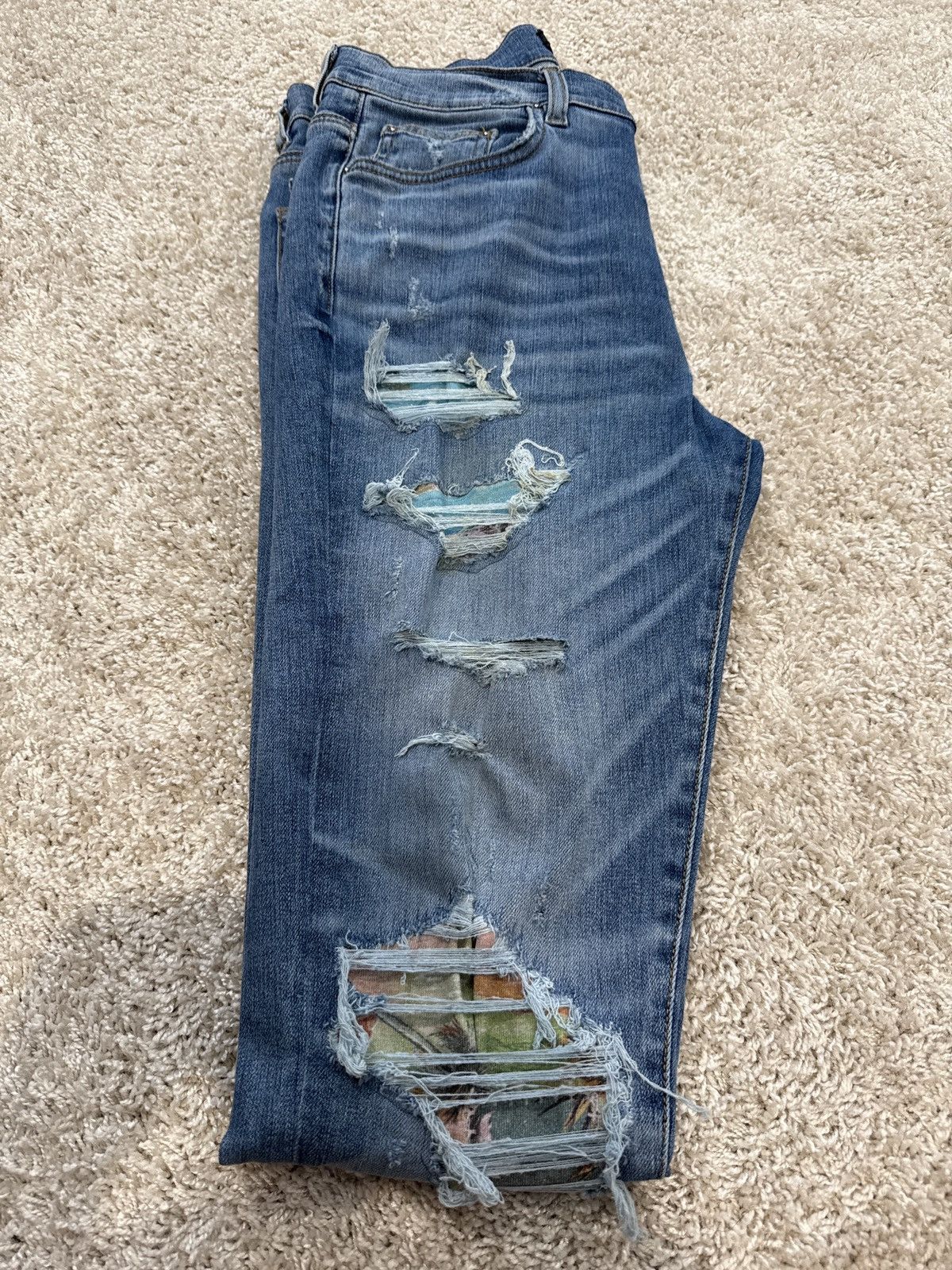 Amiri Amiri Ripped Denim Size US 34 / EU 50 - 2 Thumbnail