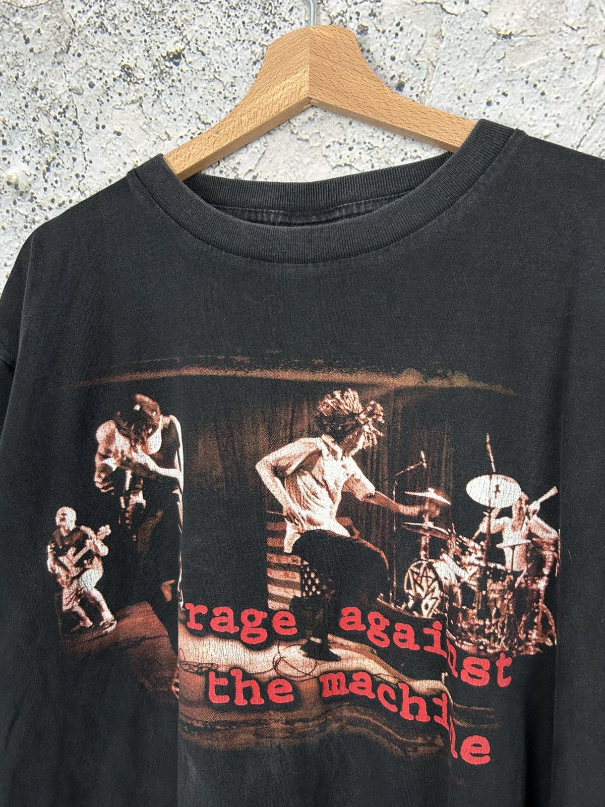 Band Tees Vintage Rage Againts The Machine RATM Rock Band Tee 90s Size US L / EU 52-54 / 3 - 3 Thumbnail