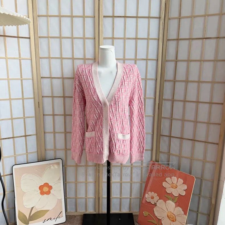 Fendi Fendi Pink printed cardigan Size XS / US 0-2 / IT 36-38 - 1 Thumbnail