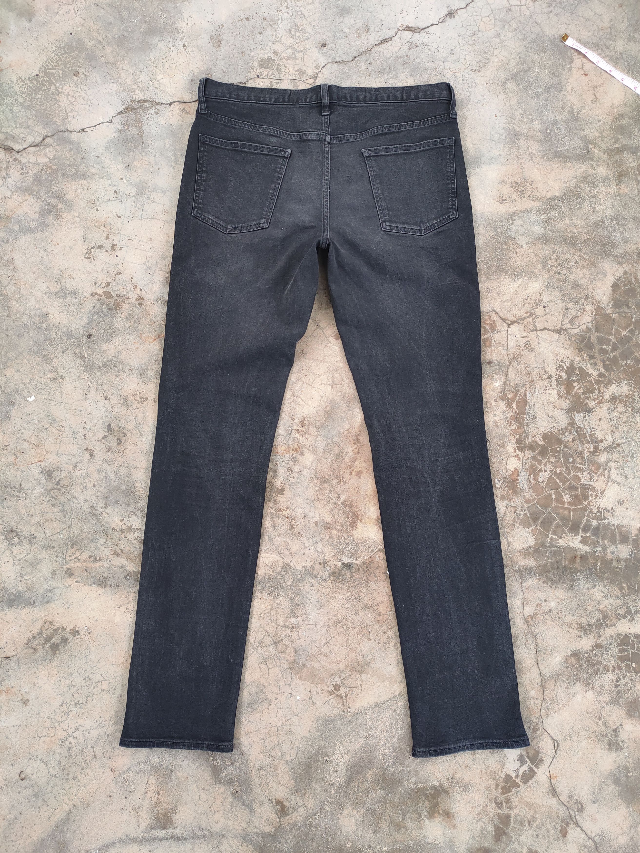 Japanese Brand VINTAGE JAPANESE SKINNY BLACK RIPPED DENIM PANTS Size US 34 / EU 50 - 9 Thumbnail