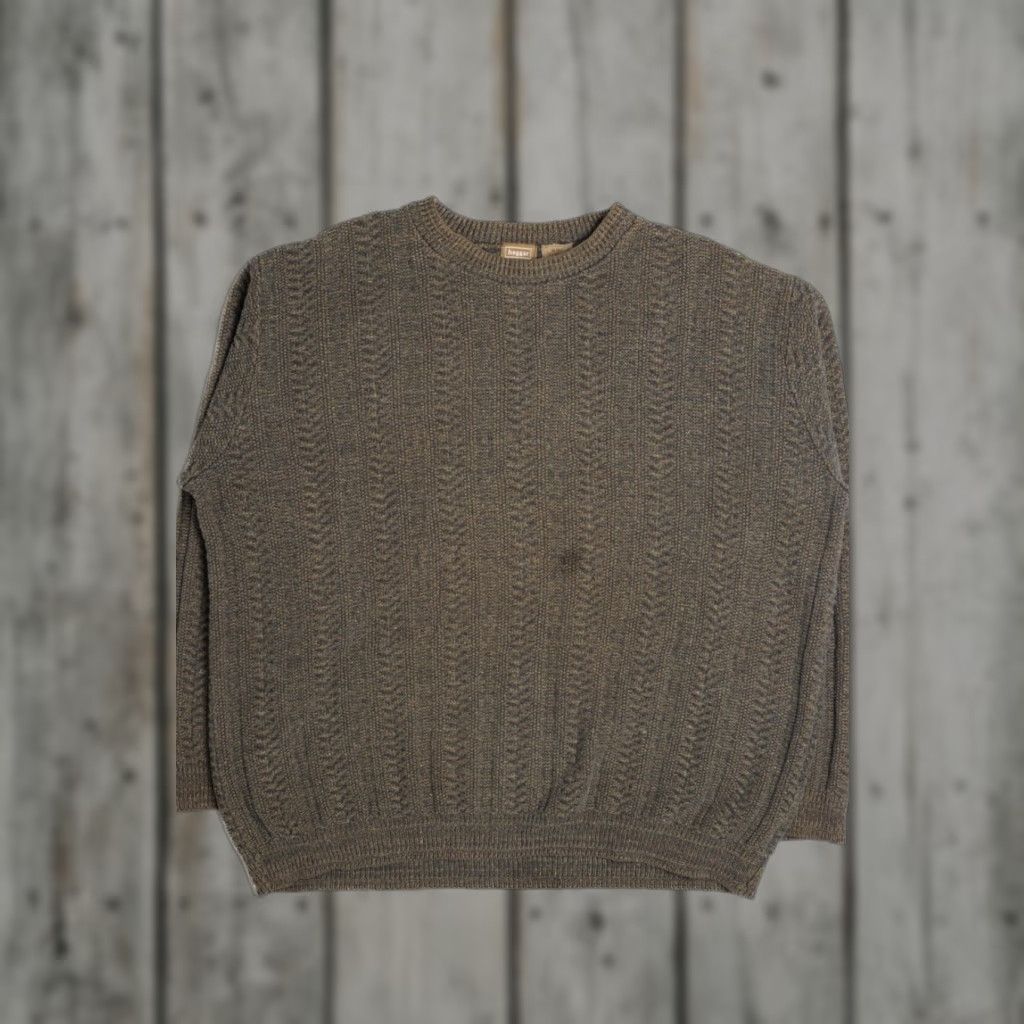 Haggar VINTAGE Haggar Fair Isle Sweater X-Large Dark Green Crew Neck 100% Wool Size XL / US 12-14 / IT 48-50 - 1 Thumbnail