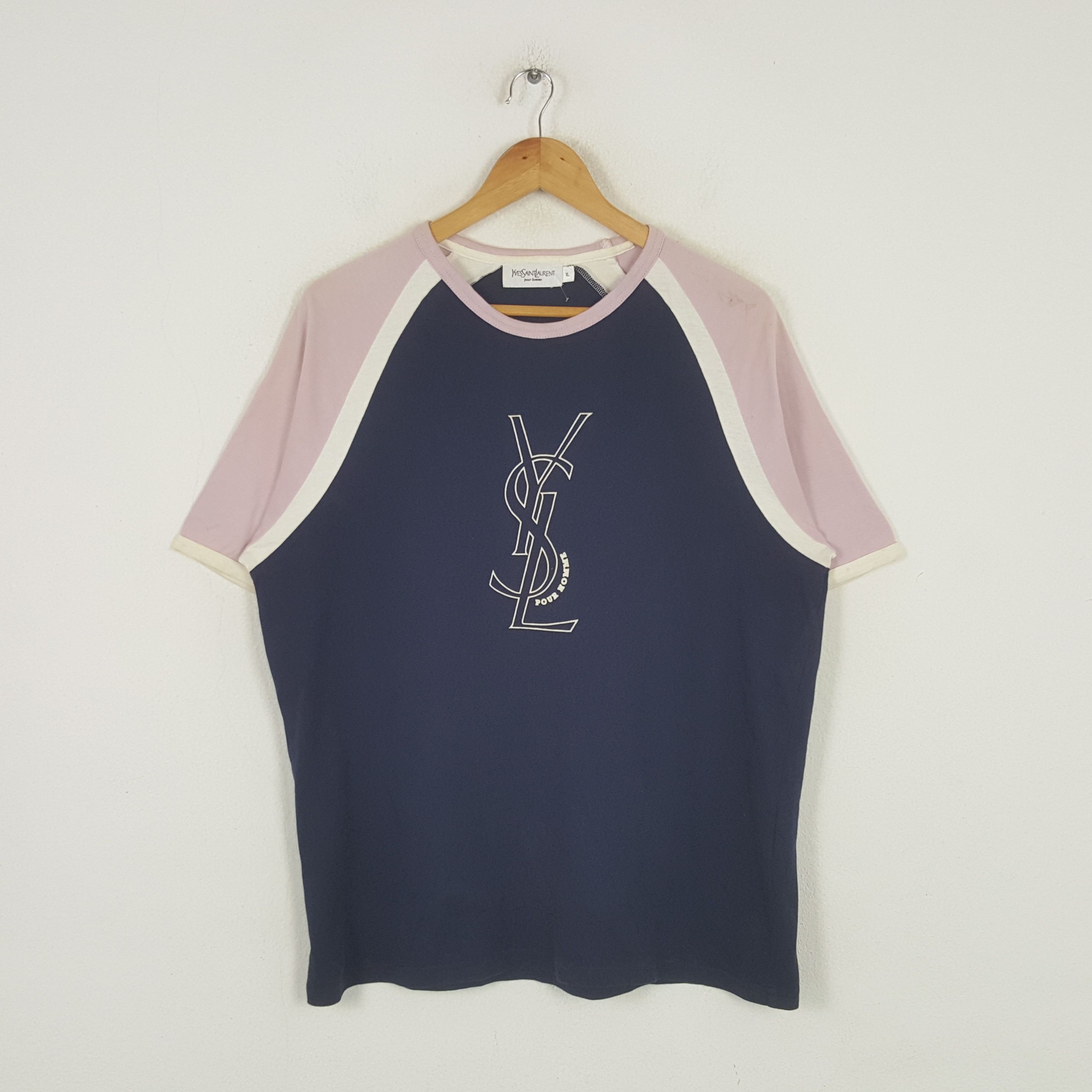 Yves Saint Laurent Vintage Yves Saint Laurent YSL Designer Tshirt C294N10 Size US L / EU 52-54 / 3 - 1 Thumbnail