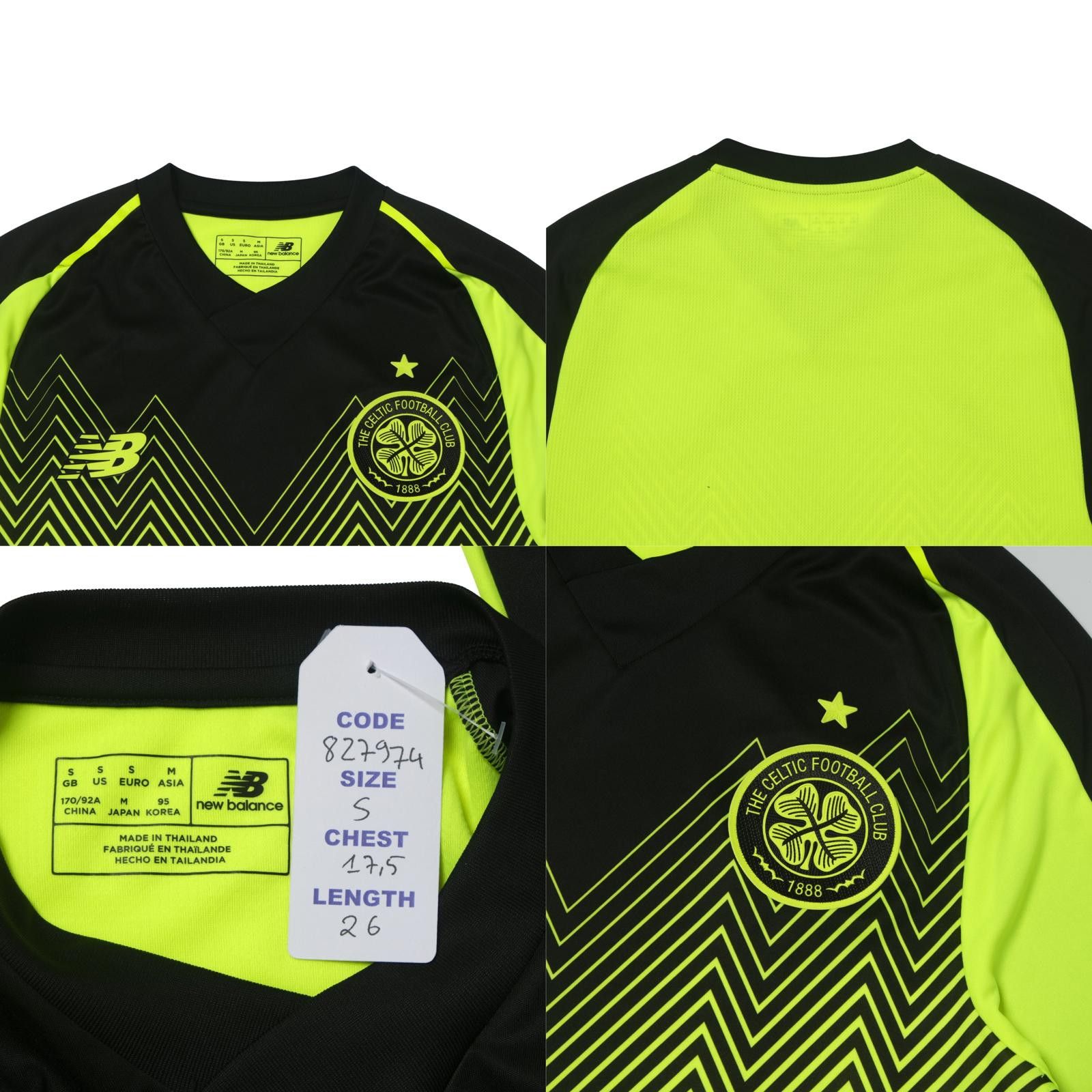 New Balance 2018/19 Celtic Third Shirt (S) Size US S / EU 44-46 / 1 - 4 Thumbnail