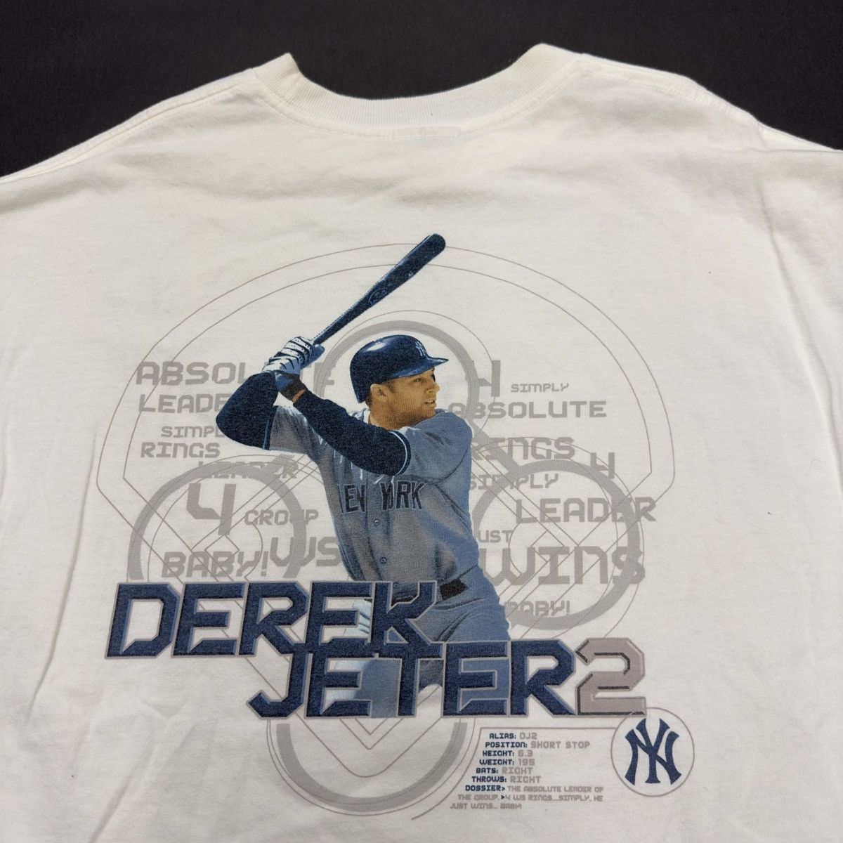 New York Yankees × Nike × Vintage Vintage Derek Jeter tee Size US XL / EU 56 / 4 - 4 Thumbnail