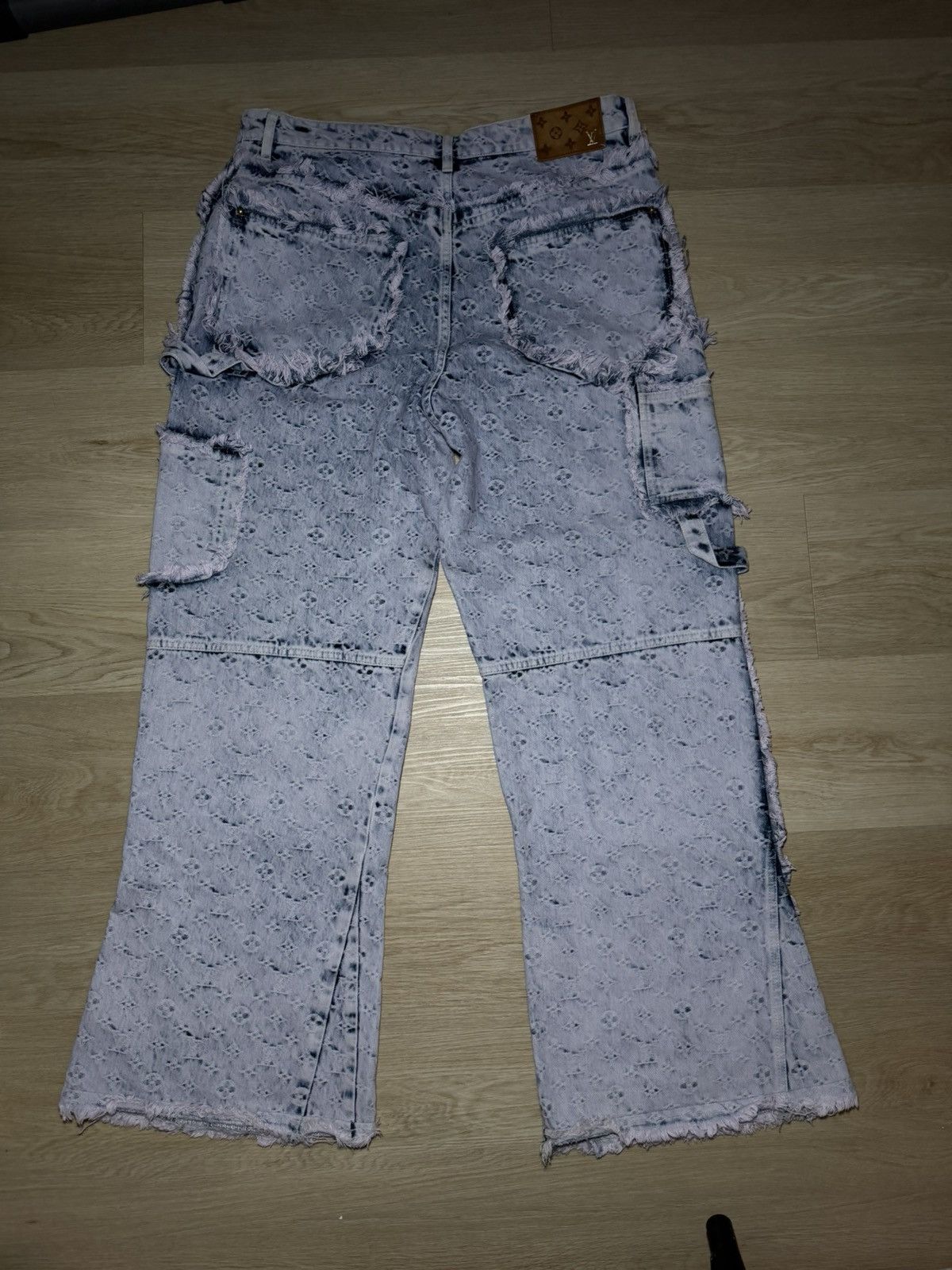 Louis Vuitton Louis Vuitton Purple & Blue Monogram Carpenter Jeans Size US 36 / EU 52 - 2 Thumbnail