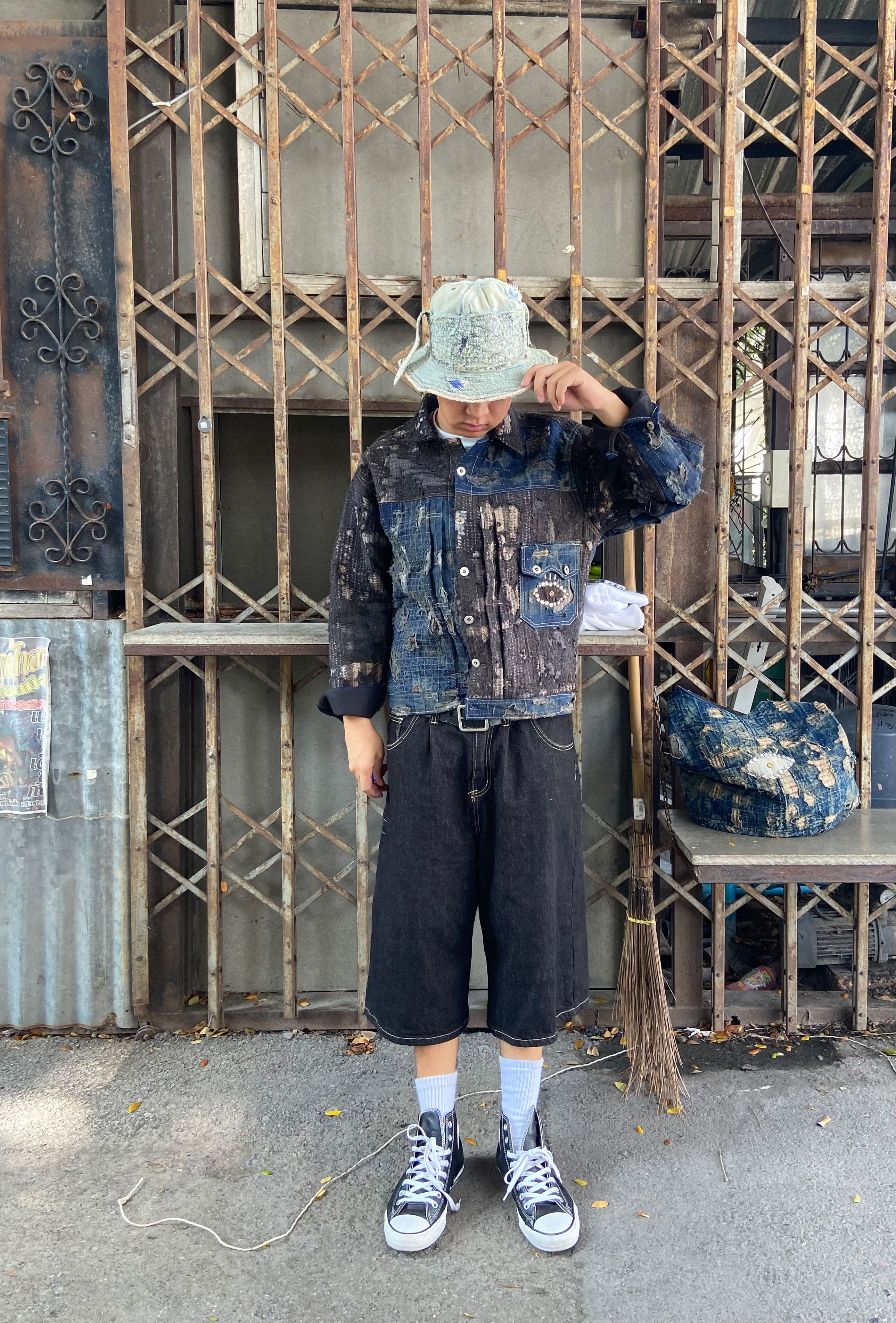 Japanese Brand 1/1 Boro Patchwork Denim Jacket Size US L / EU 52-54 / 3 - 3 Thumbnail