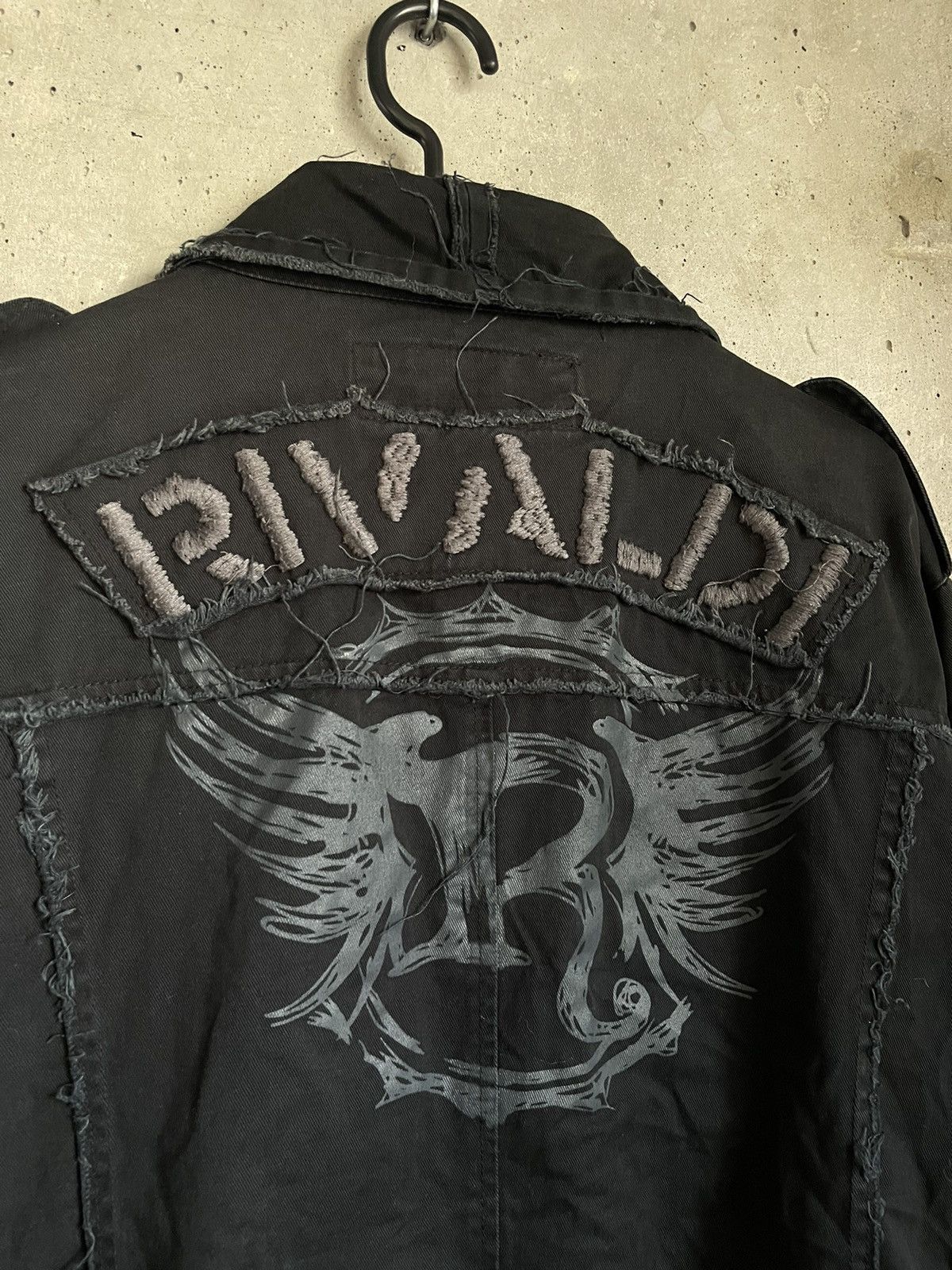 Japanese Brand Baggy Vintage Y2k Opium Style Rivaldi Shirt Adult Biker Size US M / EU 48-50 / 2 - 12 Thumbnail