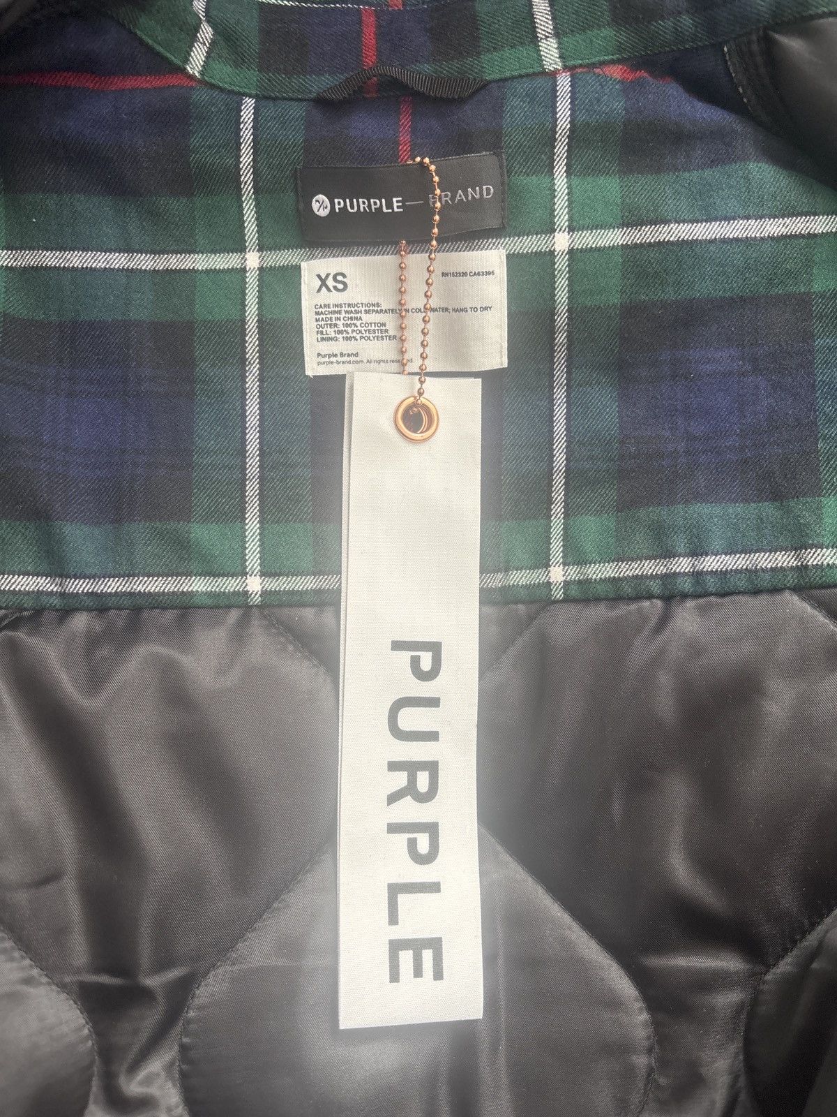 Purple Purple Brand Plaid Shirt Jacket Size US XS / EU 42 / 0 - 5 Thumbnail