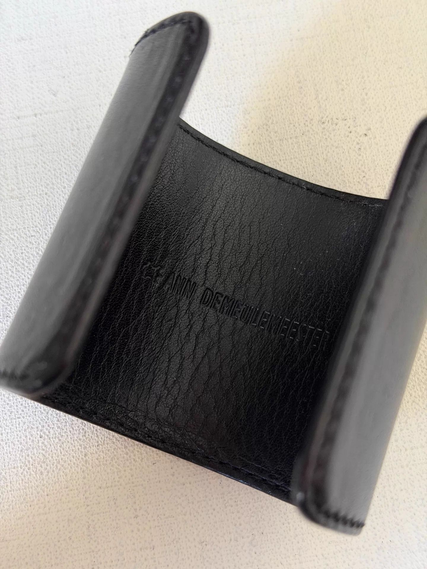 Ann Demeulemeester ANN DEMEULEMEESTER Leather Wide Adjustable Bangle Size ONE SIZE - 3 Thumbnail