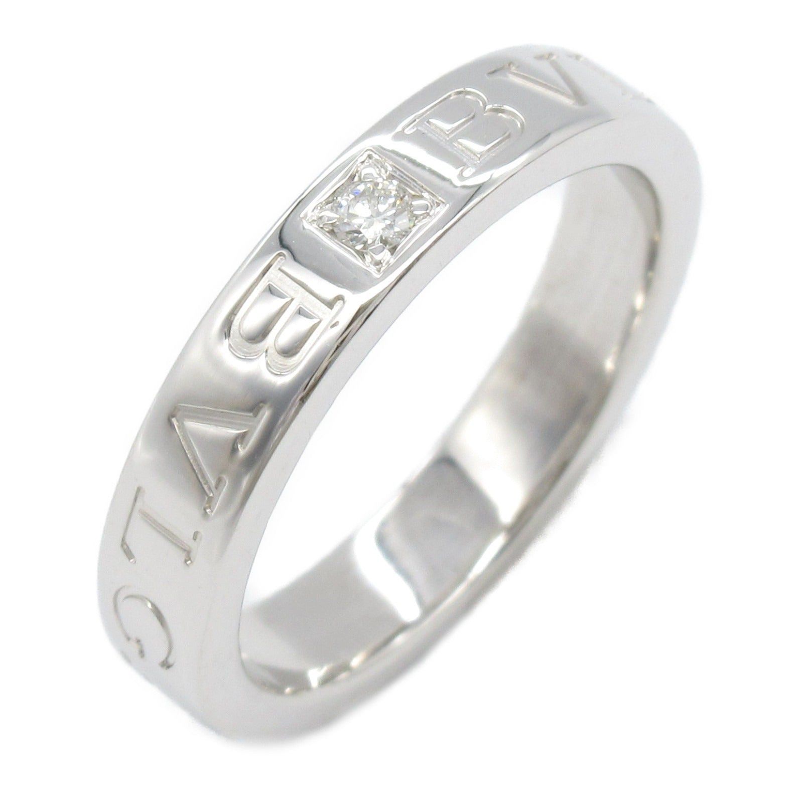 Bvlgari Bvlgari Bulgari Double Logo 1Pd Ring K18Wg (White Gold) Diamond Clear Size ONE SIZE - 1 Thumbnail