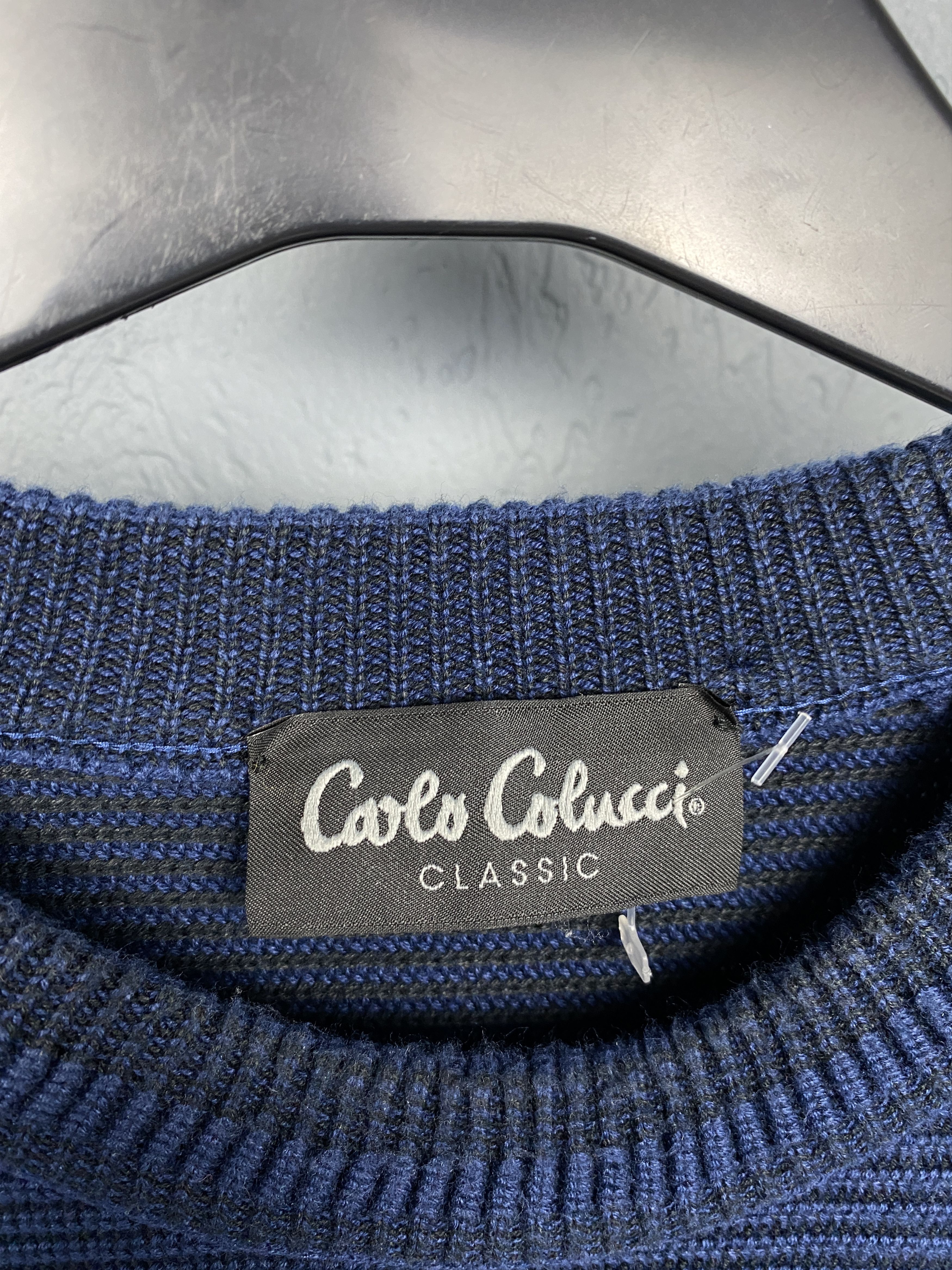 Carlo Colucci Carlo Colucci Vintage Mens Crew Neck Knit Sweater Size US XL / EU 56 / 4 - 3 Thumbnail