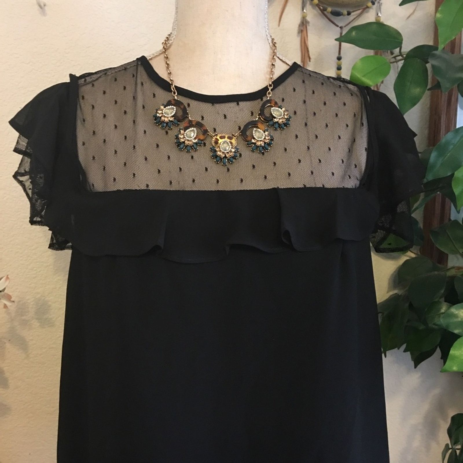 Nanette Lepore Nanette Lepore black cold shoulder shift dress NWT Size M / US 6-8 / IT 42-44 - 5 Thumbnail