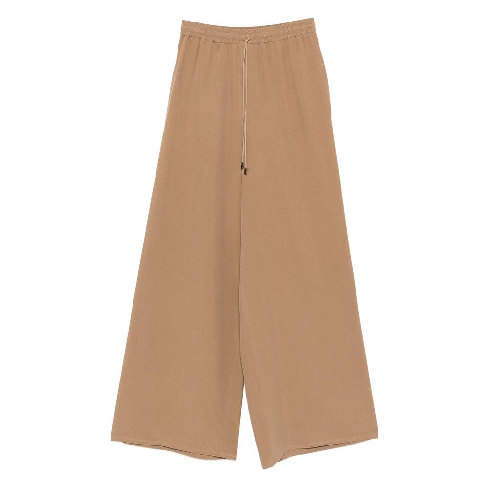 Max Mara Max Mara NEUTRALS Trousers - Palazzo Pants Size 32" / US 10 / IT 46 - 1 Thumbnail