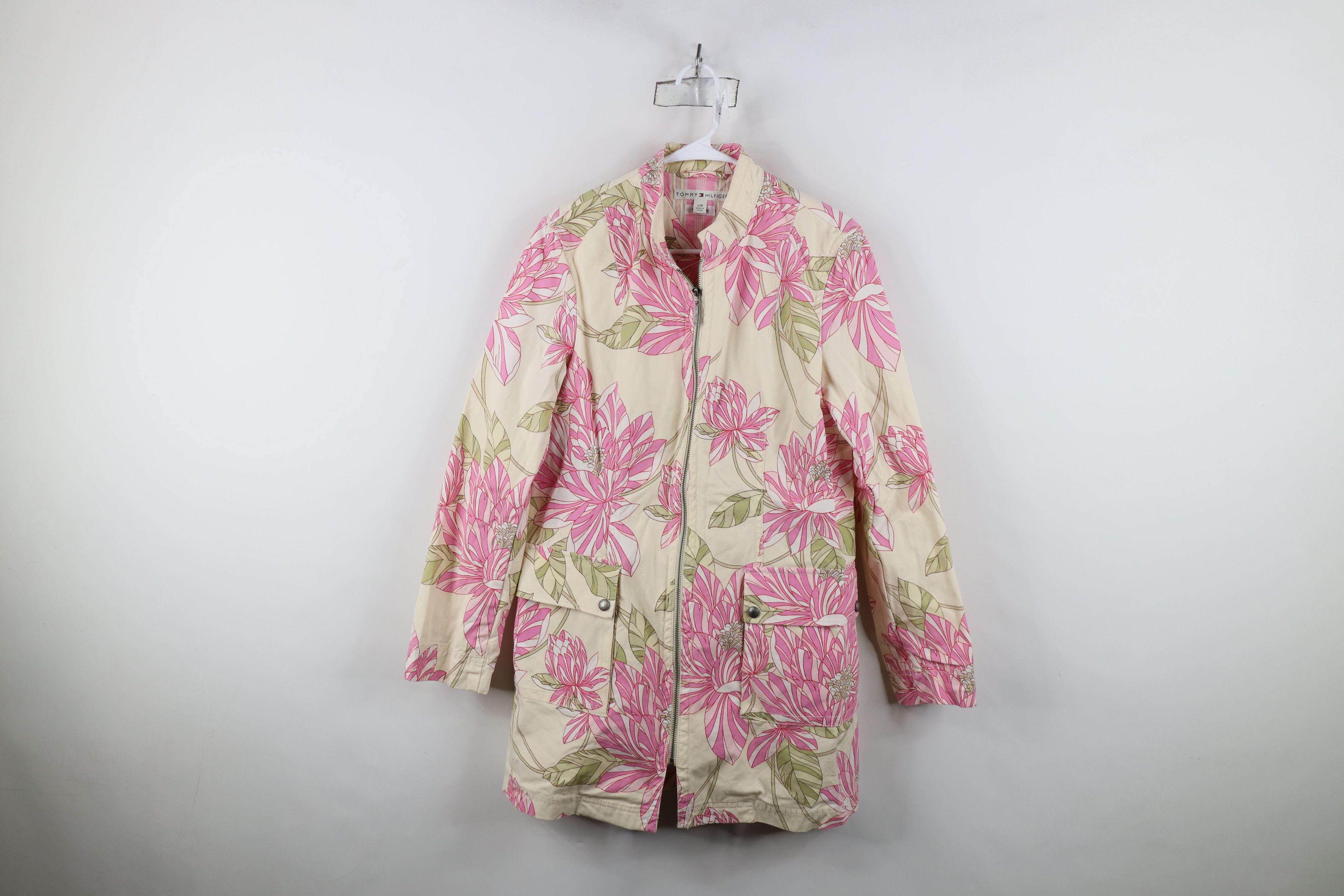 Tommy Hilfiger Vintage Y2K Tommy Hilfiger Flower Kimono Style Jacket Size L / US 10 / IT 46 - 1 Thumbnail