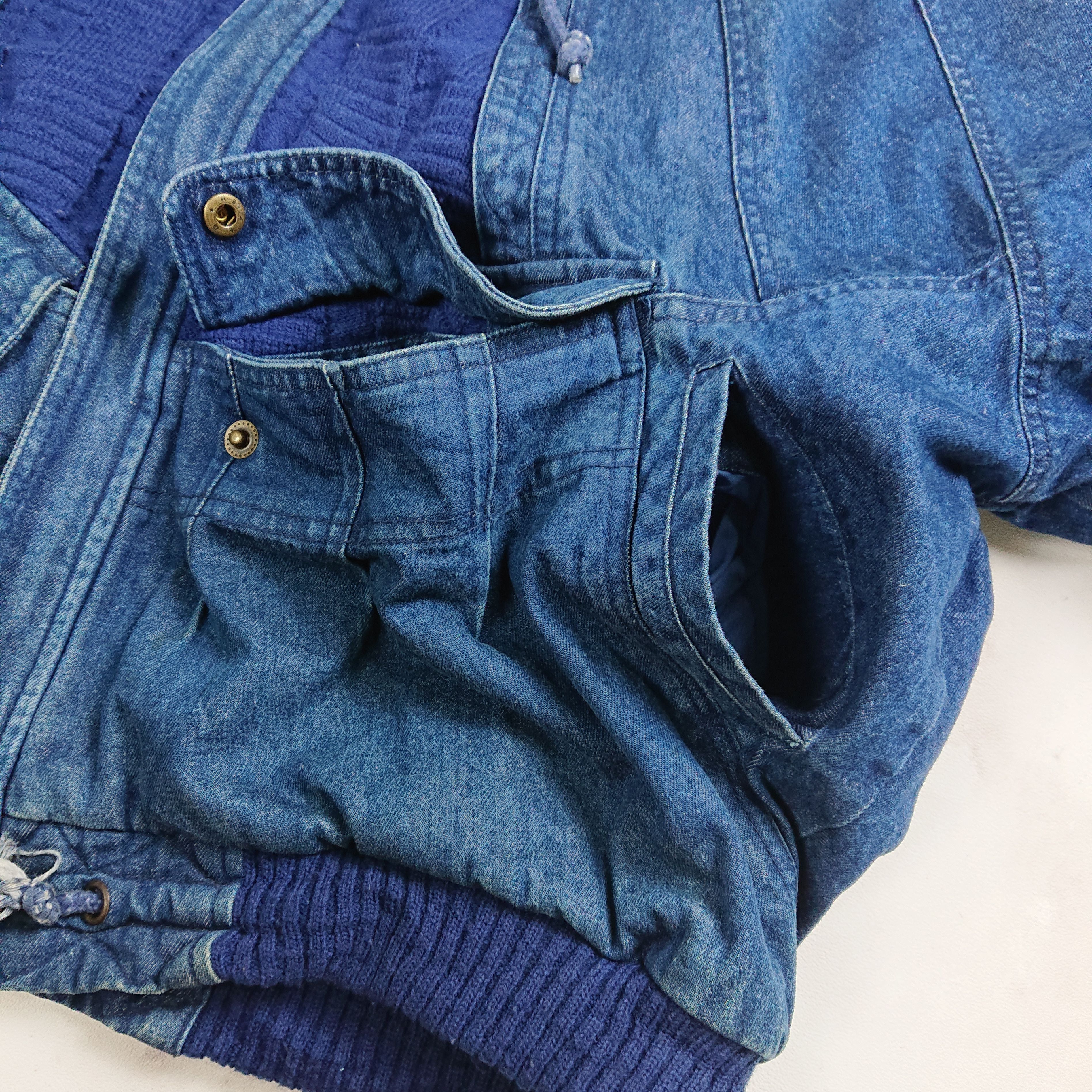 Japanese Brand Vintage Oversize Holiday Out Denim Heavy Flight Jacket Size US XL / EU 56 / 4 - 5 Thumbnail