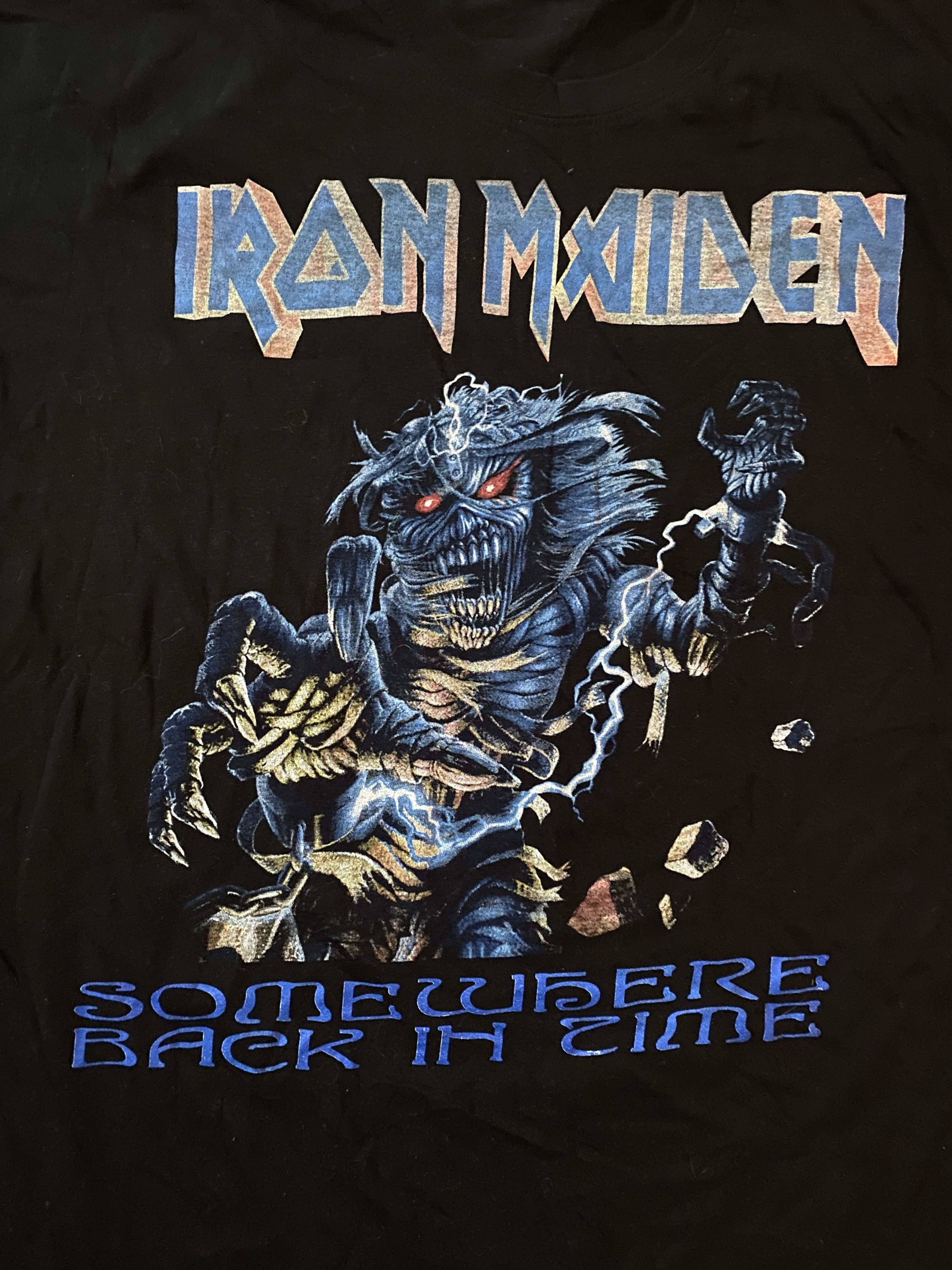 Band Tees Iron Maiden 2009 tour Somewhere Back In Time Size US XL / EU 56 / 4 - 3 Thumbnail