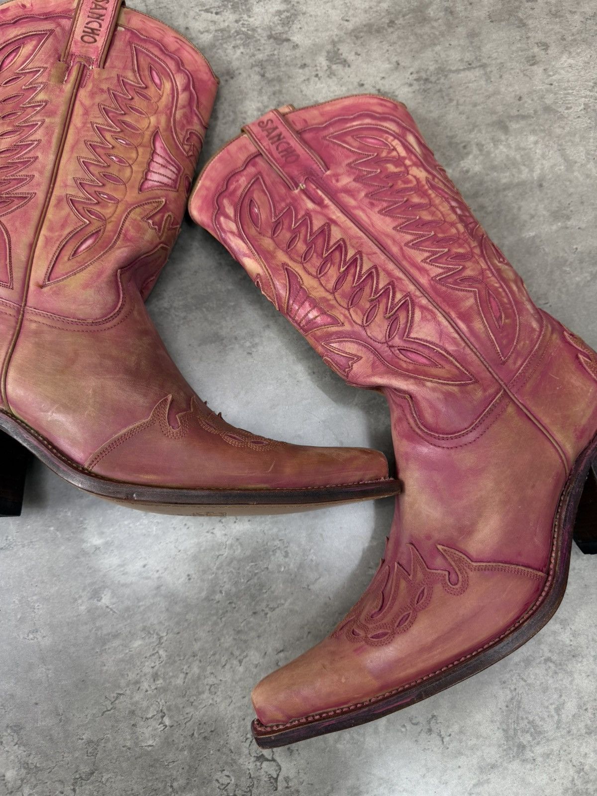 Sancho Boots Sancho Boots Custom Dyed Pink Western Cowboy Boots EU 41 Size US 11 / IT 41 - 7 Thumbnail