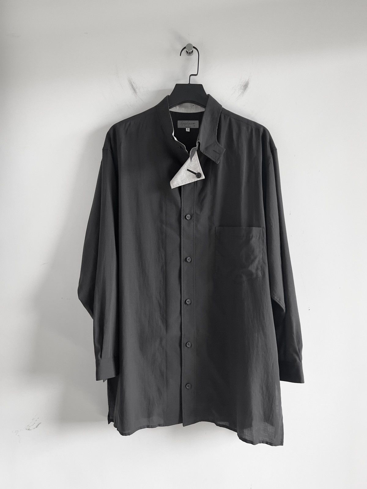 Yohji Yamamoto Yohji Yamamoto Pour Homme CELLULOSE DESIGNED PLACKET BLOUSE Size US M / EU 48-50 / 2 - 1 Thumbnail