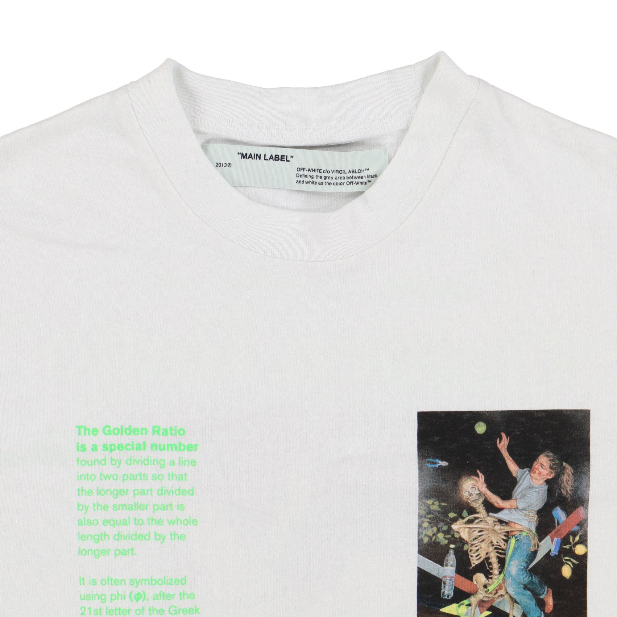Off-White White Pascal Painting Golden Ratio Logo T-Shirt Size US M / EU 48-50 / 2 - 5 Thumbnail