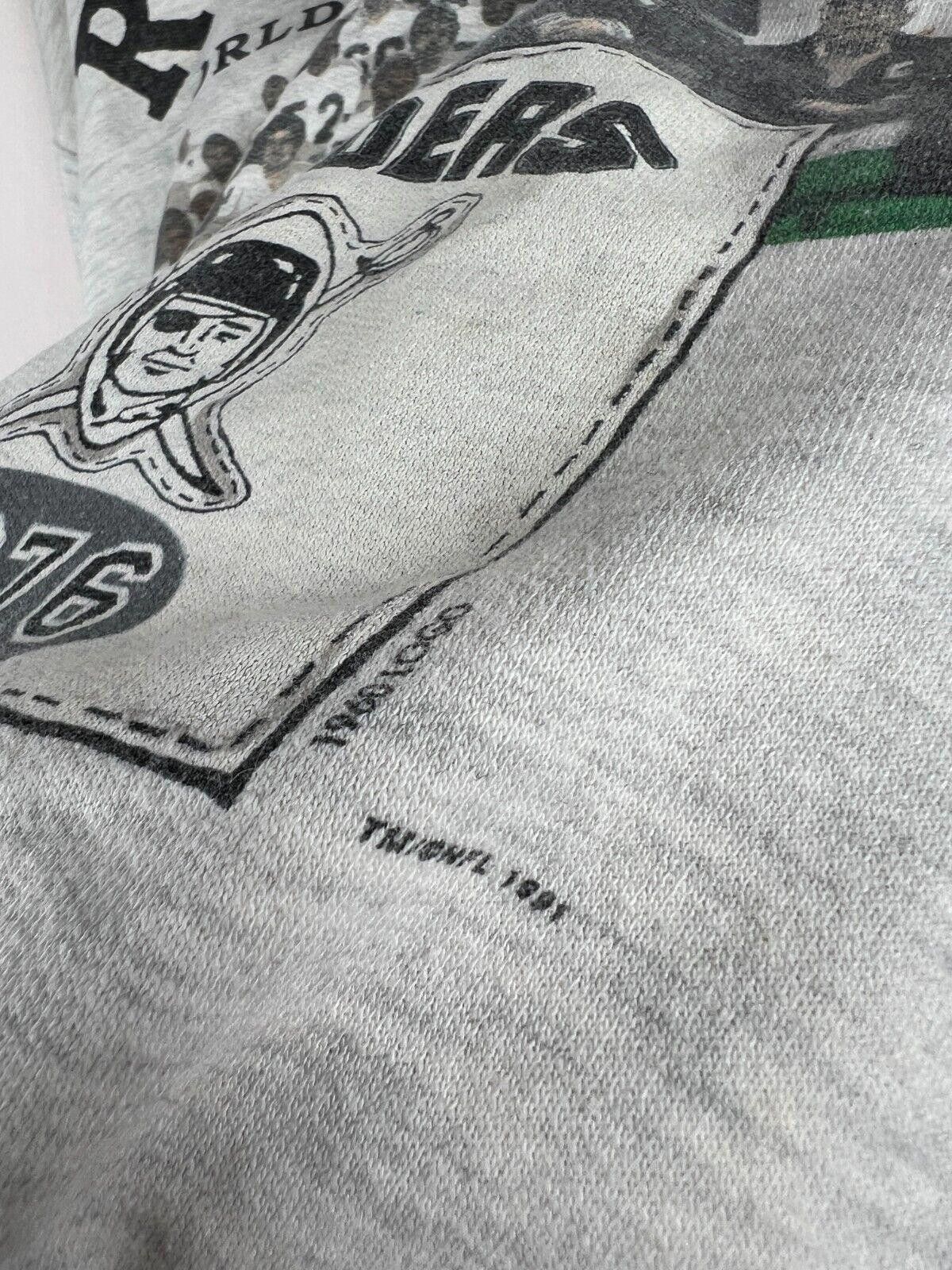 NFL × Vintage 1991 Long Gone Vintage Oakland Raiders Snap Jacket Cotton Size US XL / EU 56 / 4 - 5 Thumbnail
