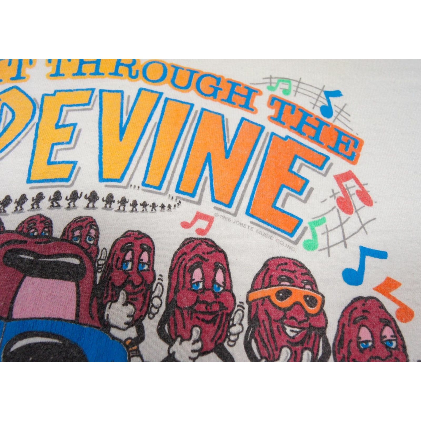 Changes VINTAGE California Raisins Shirt Mens XL White Graphic Tee 80s Cartoon Music Size US XL / EU 56 / 4 - 3 Thumbnail