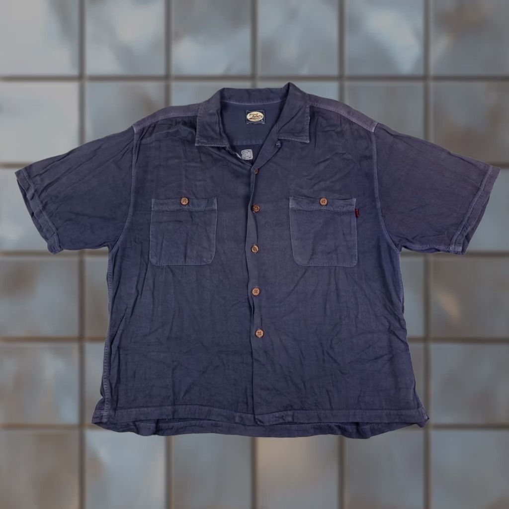 Tommy Bahama Tommy Bahama Shirt Mens XL Button Up Fish Graphic Embroidered Spell Out Rayon - Pre-Owned Size US XL / EU 56 / 4 - 1 Thumbnail