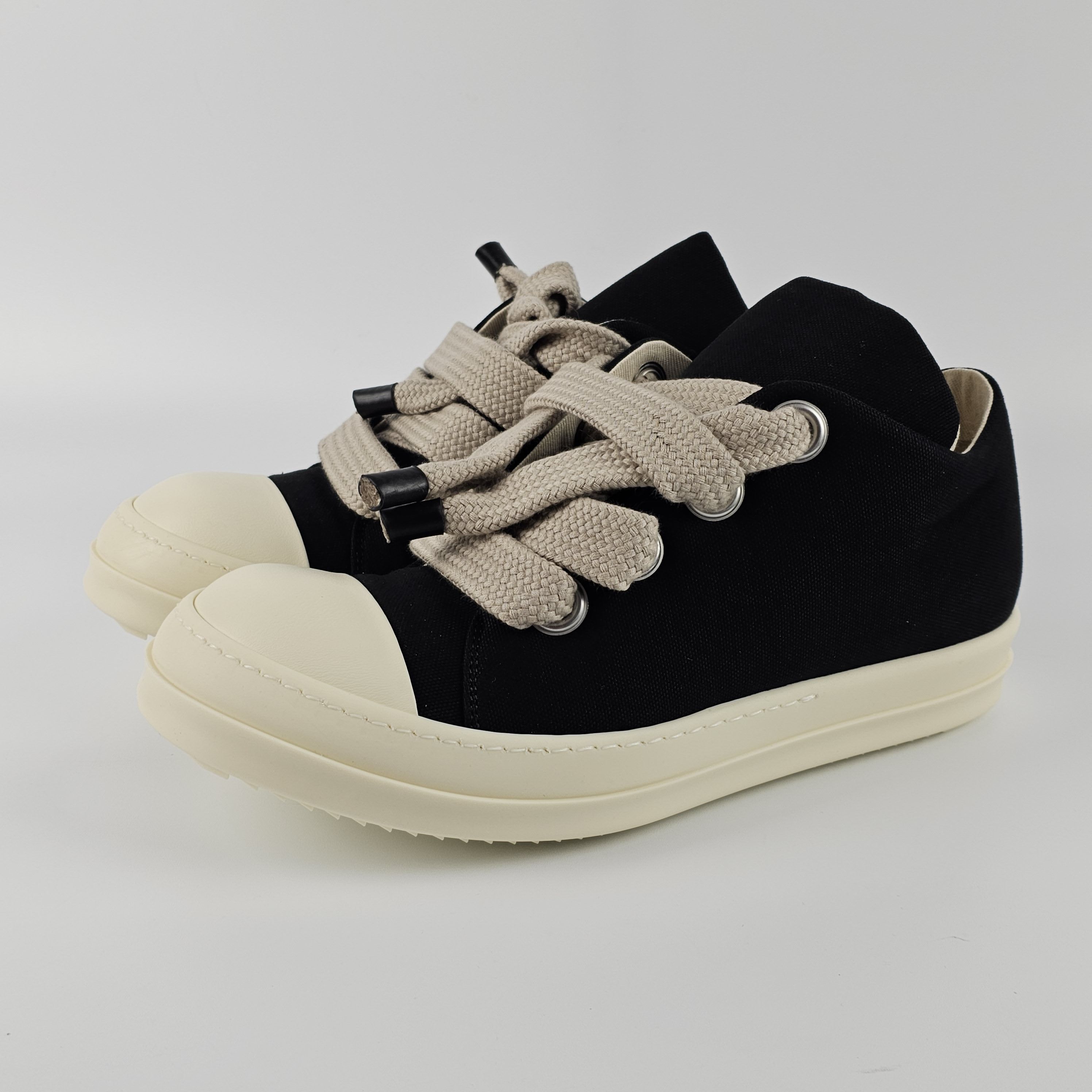 Rick Owens Drkshdw Rick Owens DRKSHDW Abstract Black Sneakers New 