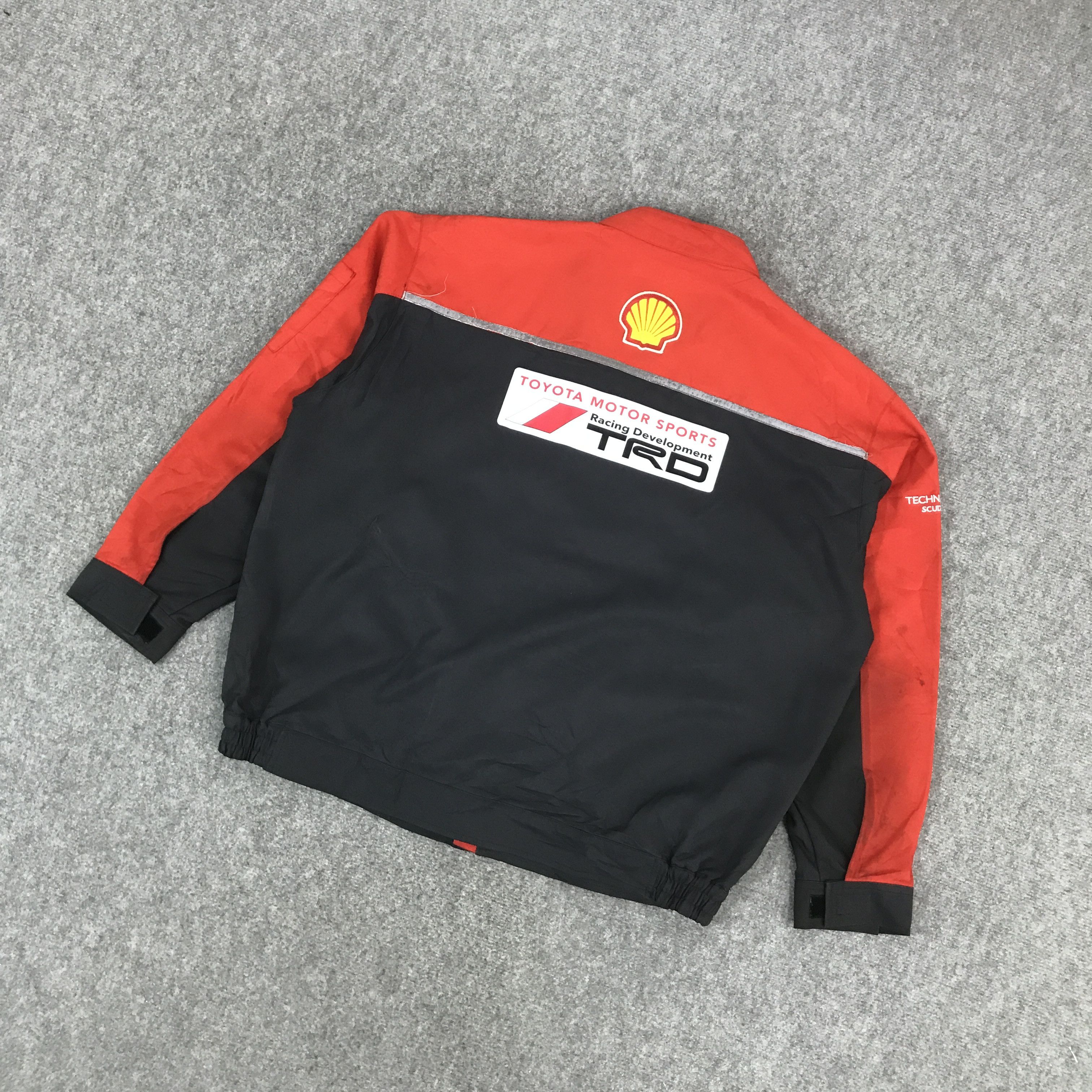 Japanese Brand × Sports Specialties SHELL HELIX X TOYOTA MOTORSPORTS RACING DEVELOPMENT JACKET Size US XL / EU 56 / 4 - 6 Thumbnail