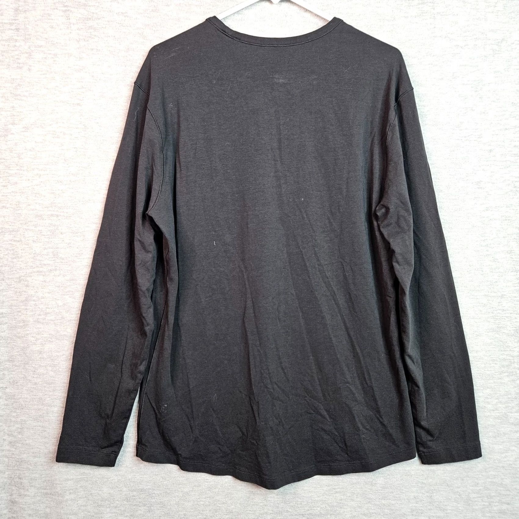 Lululemon LULULEMON Men's Black Crew-neck Long Sleeve Shirt L Size US L / EU 52-54 / 3 - 2 Thumbnail