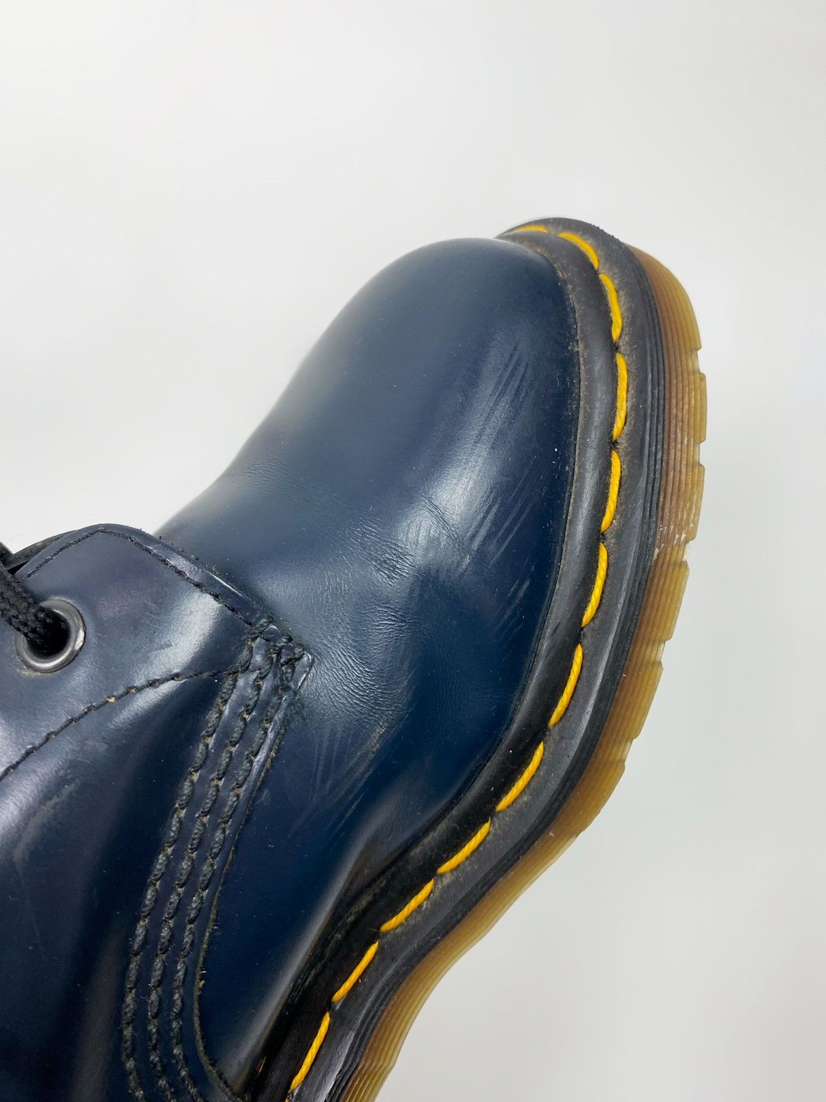 Dr. Martens Dr. Martens 1460 8 Eye Navy Smooth Leather Ankle Boots Size US 7.5 / IT 37.5 - 12 Thumbnail