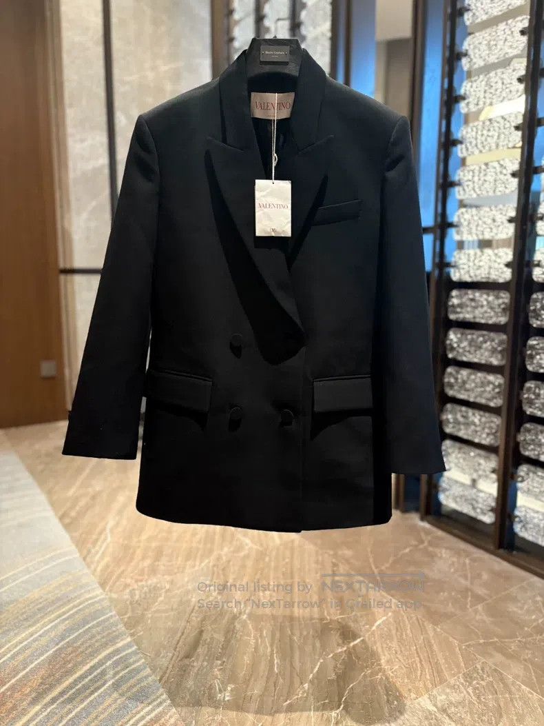 Valentino Valentino Black double-breasted blazer Size 38S - 1 Thumbnail