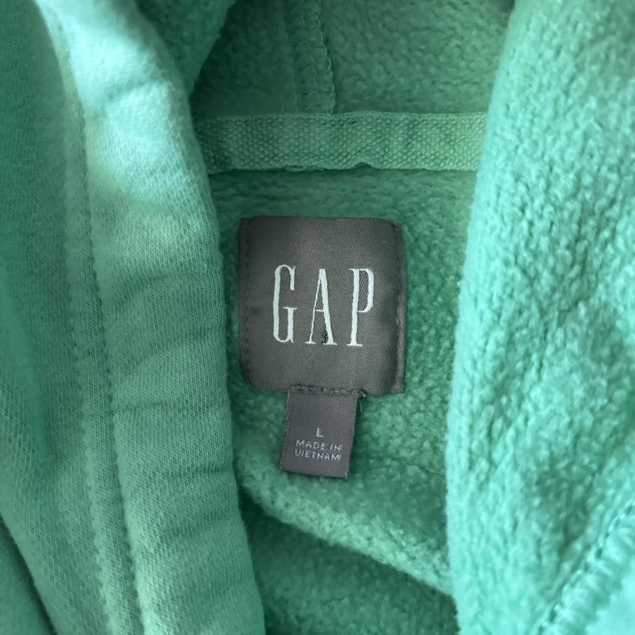Gap Crazy Vintage Y2K/2000s Teal Gap Streetwear Skater Hoodie! Size L Size US L / EU 52-54 / 3 - 6 Thumbnail