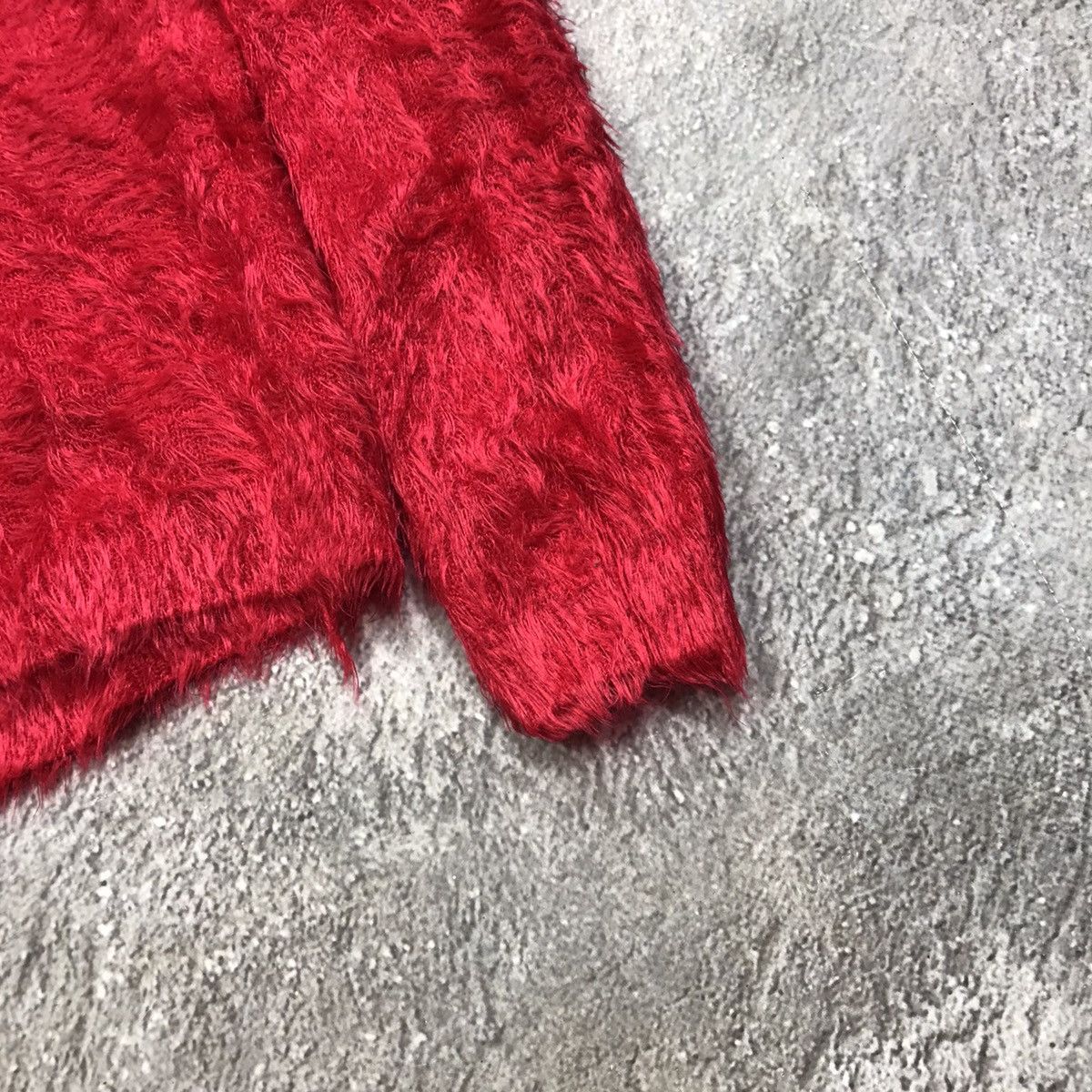 Vintage Vintage 90s Mohair Knit Oversized Sweater Grunge Red Faded S Size S / US 4 / IT 40 - 5 Thumbnail