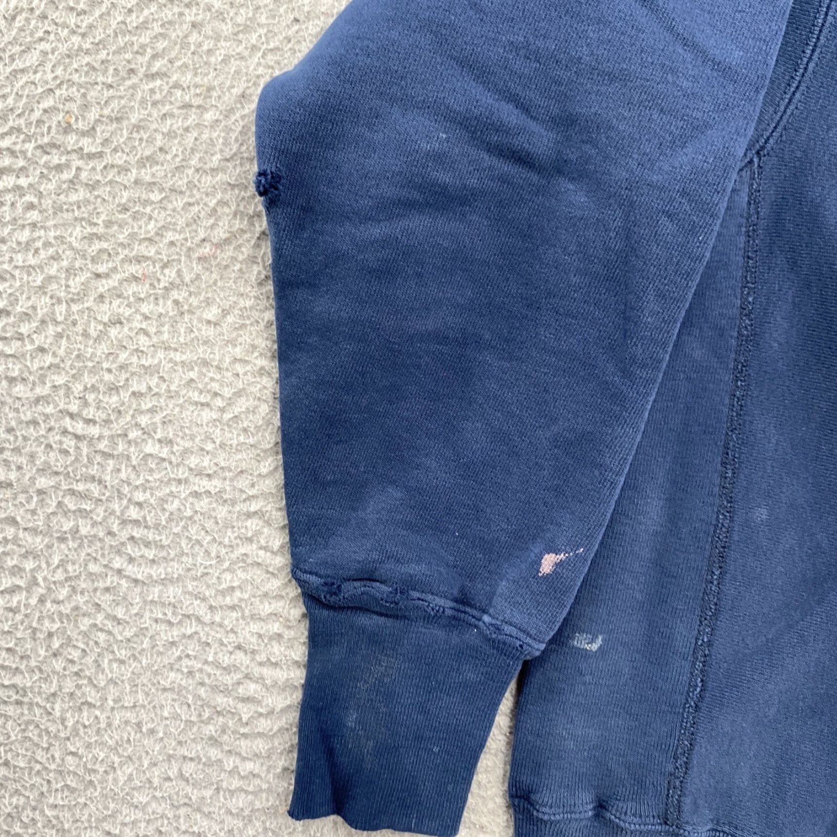 Champion VINTAGE Luther College Champion Reverse Weave Sweatshirt Small Mens Blue College 90s Pullover Reversible Distressed Size US S / EU 44-46 / 1 - 3 Thumbnail