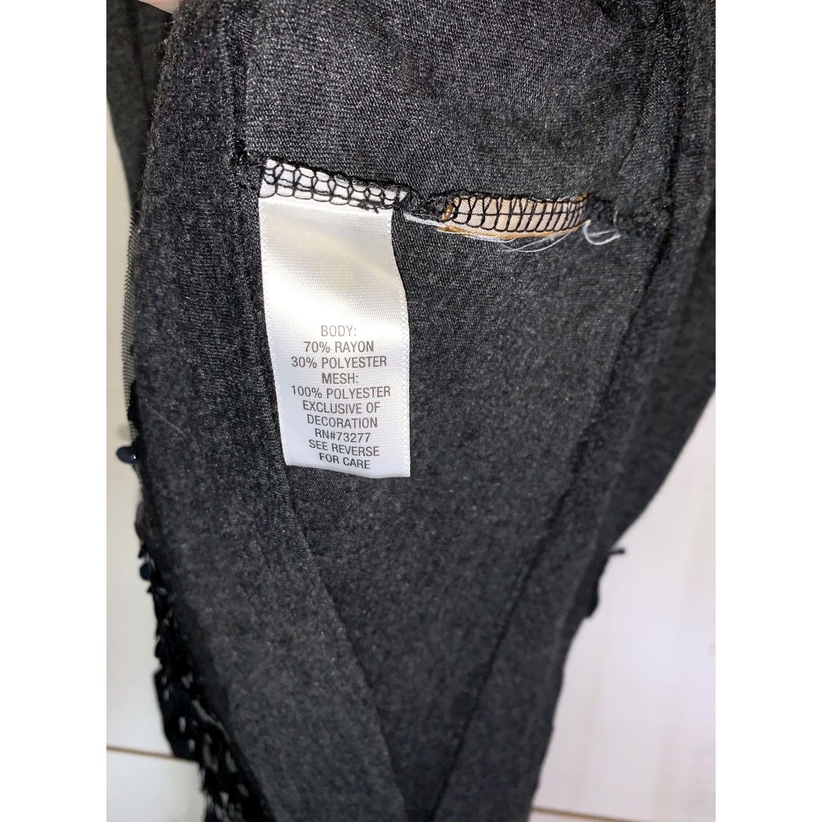 Vintage VINTAGE Simply Vera-Vera Wang Black Sequined Belted Tank Top Party/Holiday-3652 Size M / US 6-8 / IT 42-44 - 6 Thumbnail