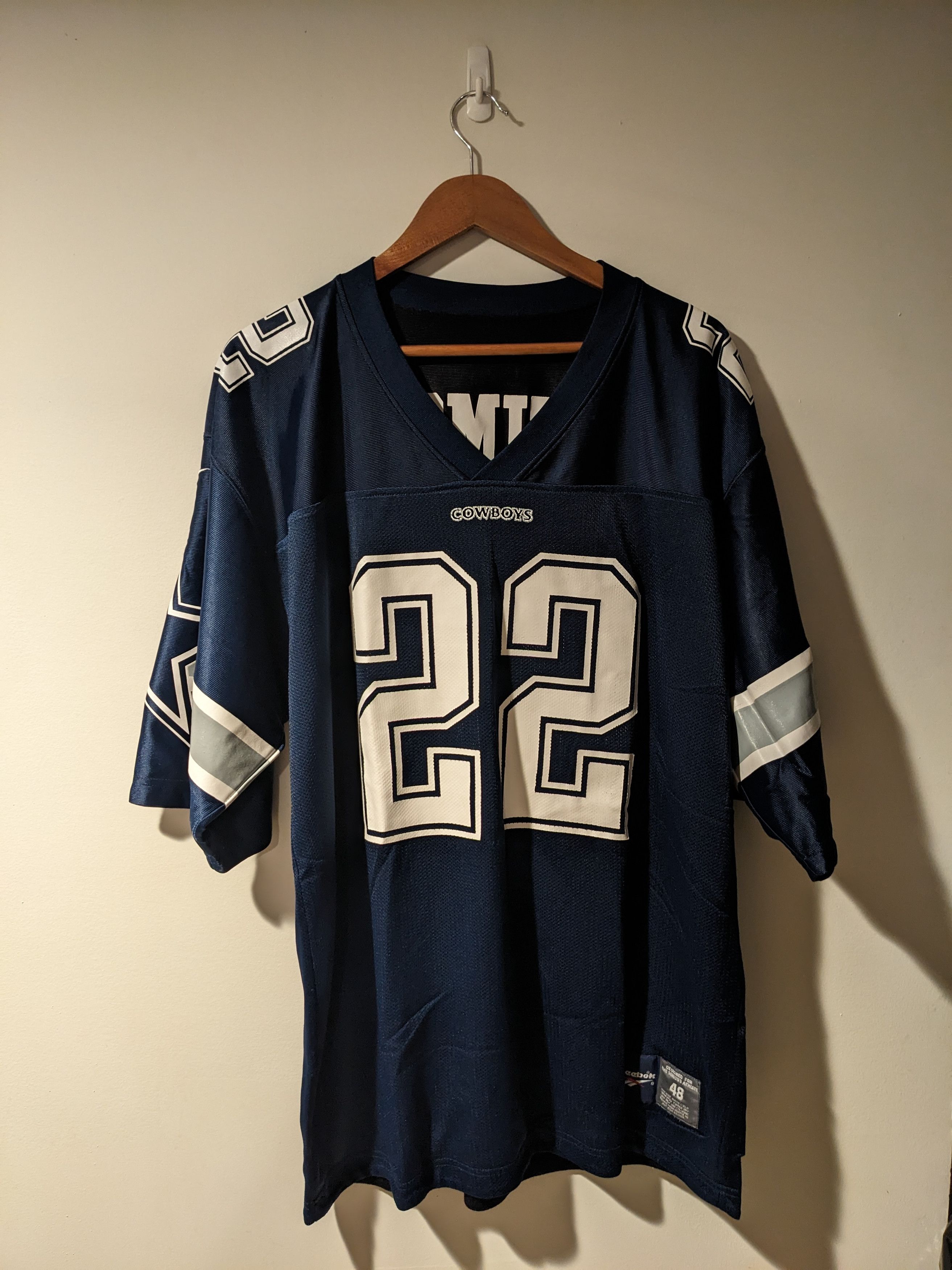 NFL × Vintage Vintage 90s E. Smith Dallas Cowboy Reversible Size 48 Jersey Size US XL / EU 56 / 4 - 4 Thumbnail