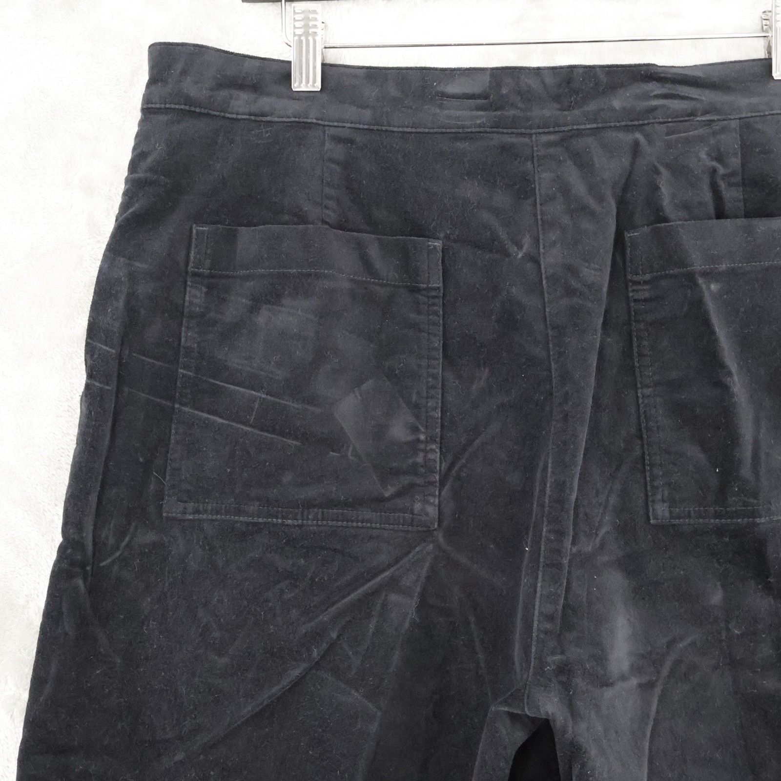 Eileen Fisher Eileen Fisher Velveteen Wide Leg Ankle Pants Women L Black C Size 36" / US 14 / IT 50 - 11 Thumbnail