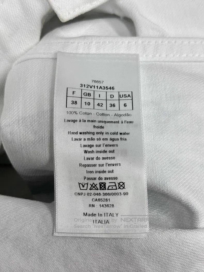 Dior Dior White denim back embroidered eight-pointed nautical d Size XS / US 0-2 / IT 36-38 - 5 Thumbnail