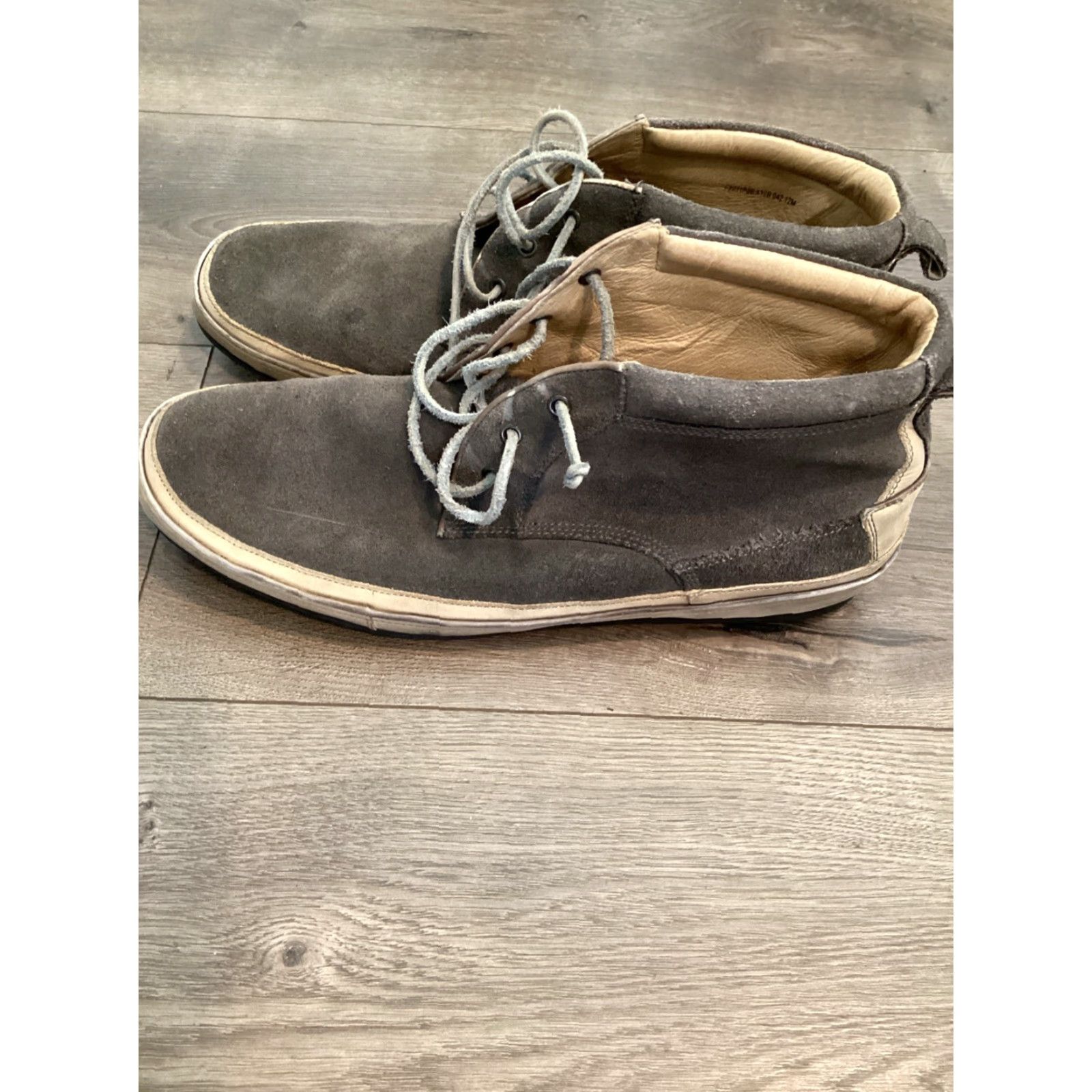 John Varvatos John Varvatos Star USA Mens Boots Suede Lace Up Ankle Gray Size 12 Size US 12 / EU 45 - 3 Thumbnail