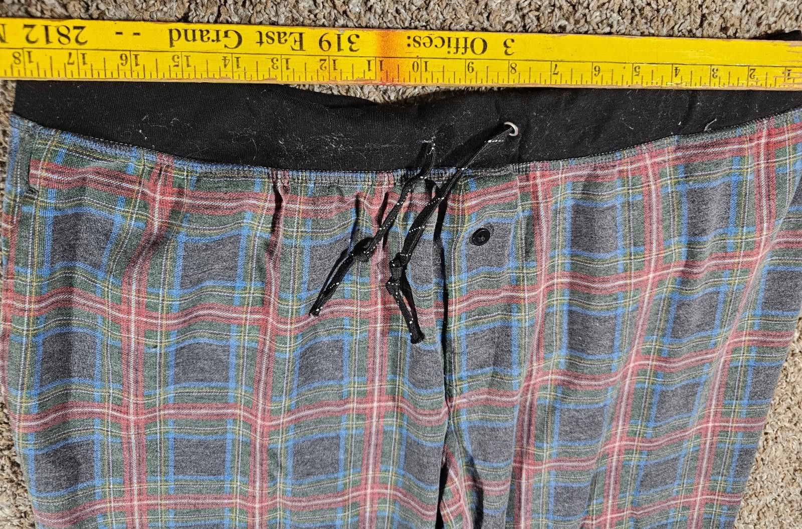 Fruit Of The Loom fruit of the loom XL plaid drawstring lounge pants Size ONE SIZE - 4 Thumbnail