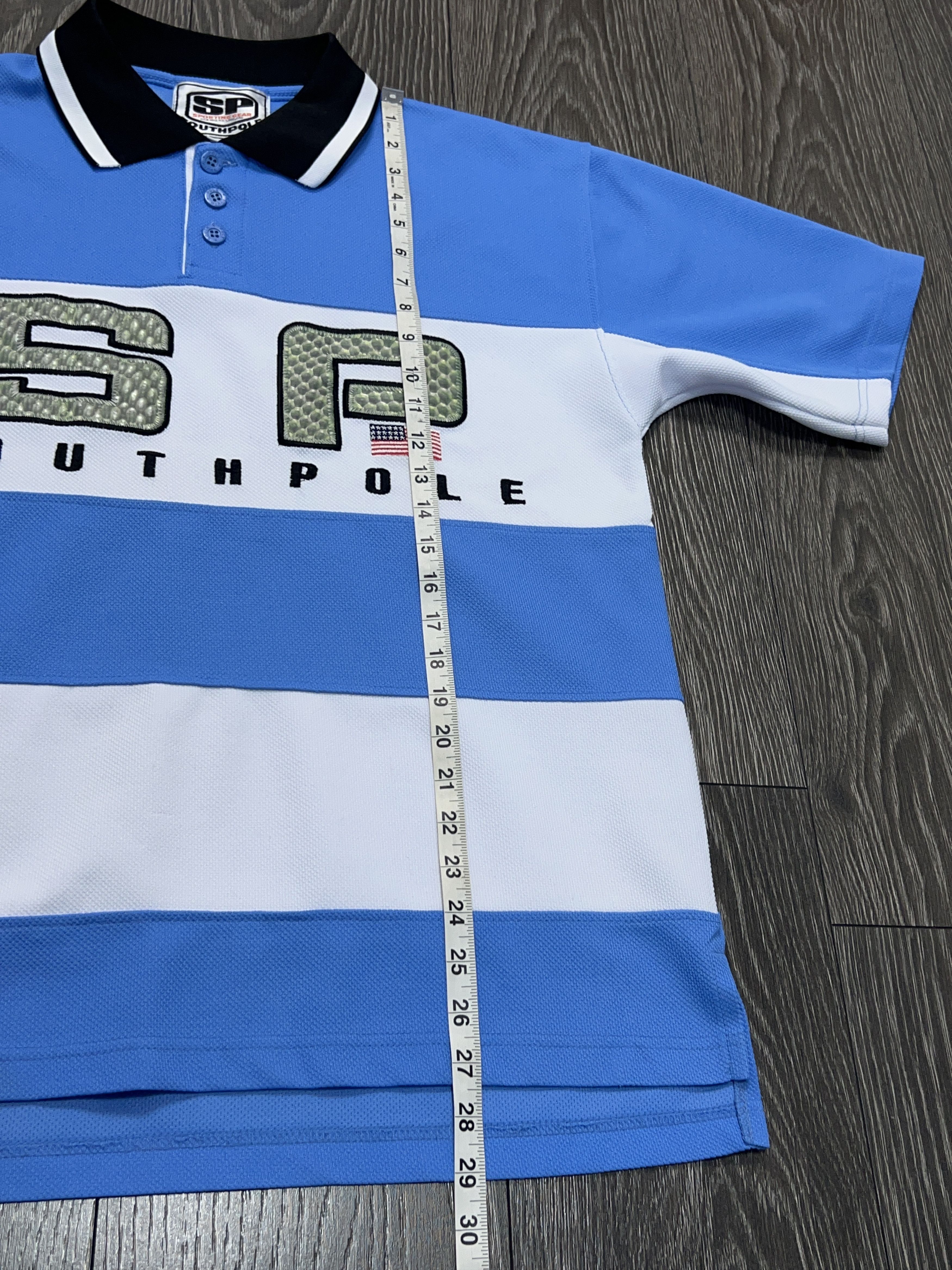 Southpole Vintage Mens Big Logo Embroidery Polo T Shirt Made in Korea Size US M / EU 48-50 / 2 - 7 Thumbnail