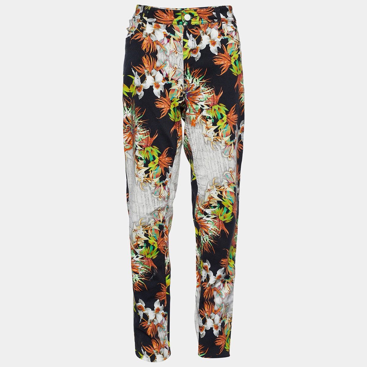 Just Cavalli RARE Just Cavalli animal floral print multicolor pants jeans Size US 32 / EU 48 - 2 Thumbnail