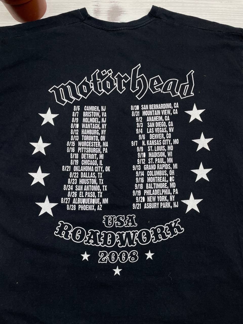 Vintage Motorhead Roadwork Tour Shirt RARE Band Tee Faded Black Size US XXL / EU 58 / 5 - 4 Thumbnail