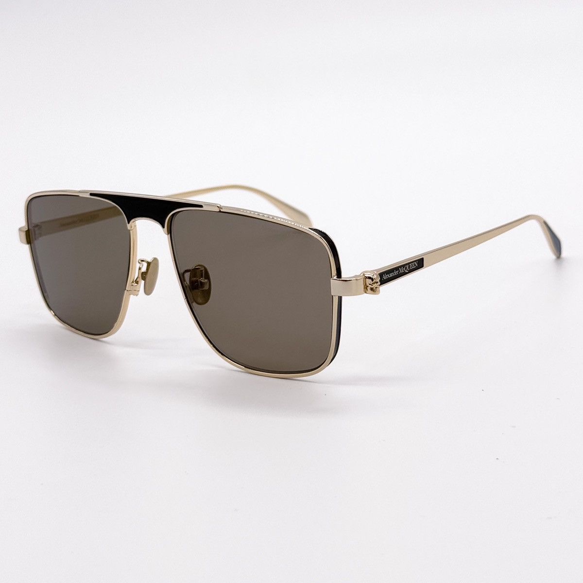 Alexander McQueen NEW AM0200S 002 ALEXANDER MCQUEEN SUNGLASSES AM0200S Size ONE SIZE - 10 Thumbnail