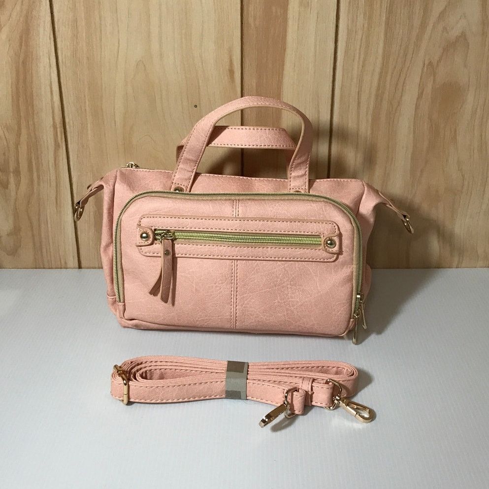 Other Brenice Pink Faux Leather Small Organizing Shoulder Handbag Size ONE SIZE - 1 Thumbnail