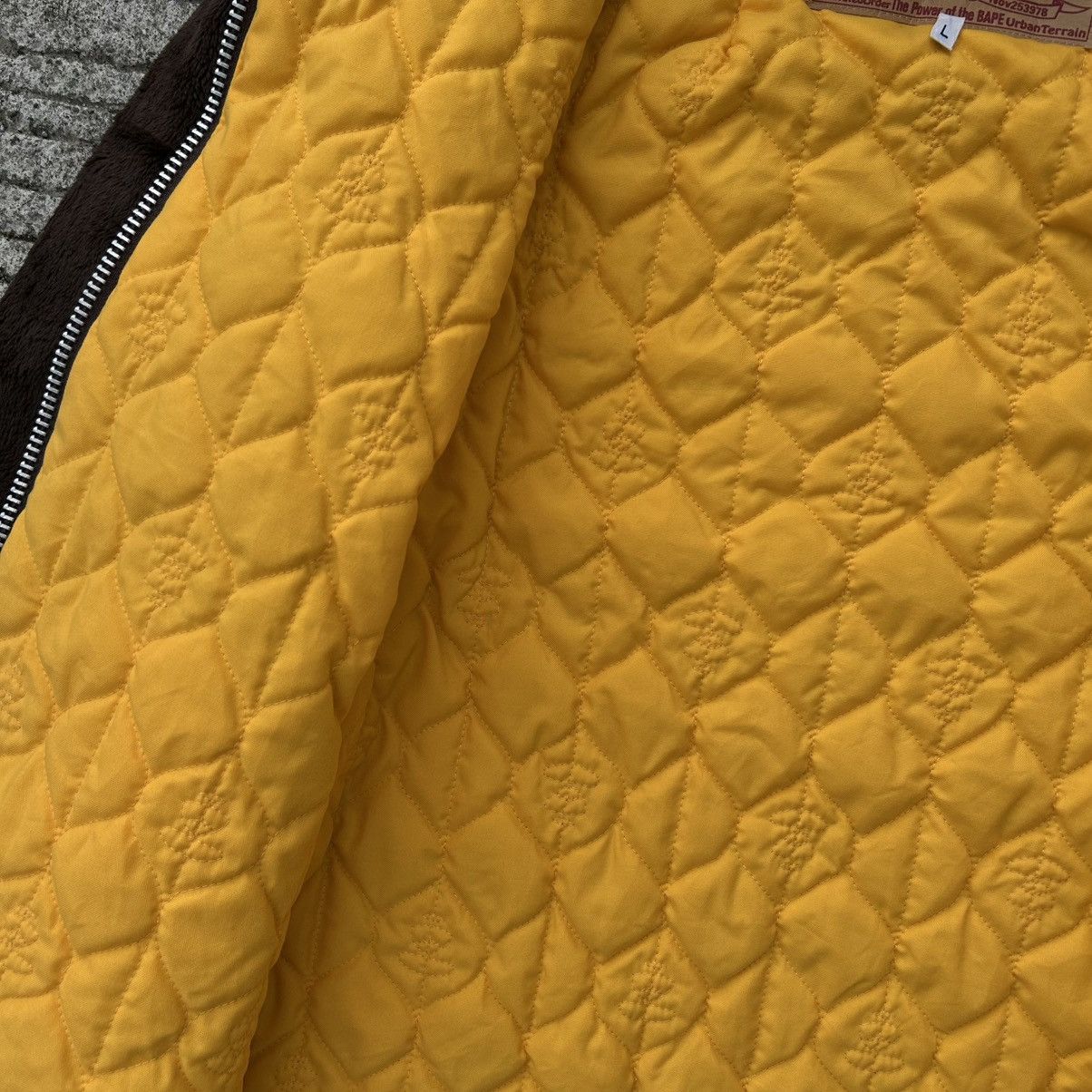 Bape 1990s OG A Bathing Ape QuiltedLined Eskimo Fur Hooded Jacket Size US L / EU 52-54 / 3 - 6 Thumbnail