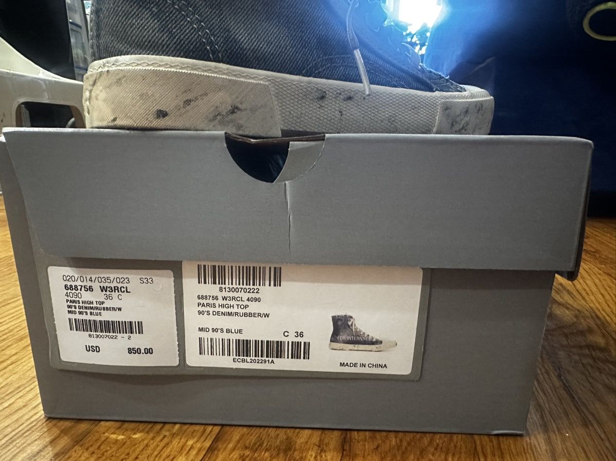 Balenciaga Balenciaga Paris High top 90’s Denim Size US 6 / EU 39 - 3 Thumbnail